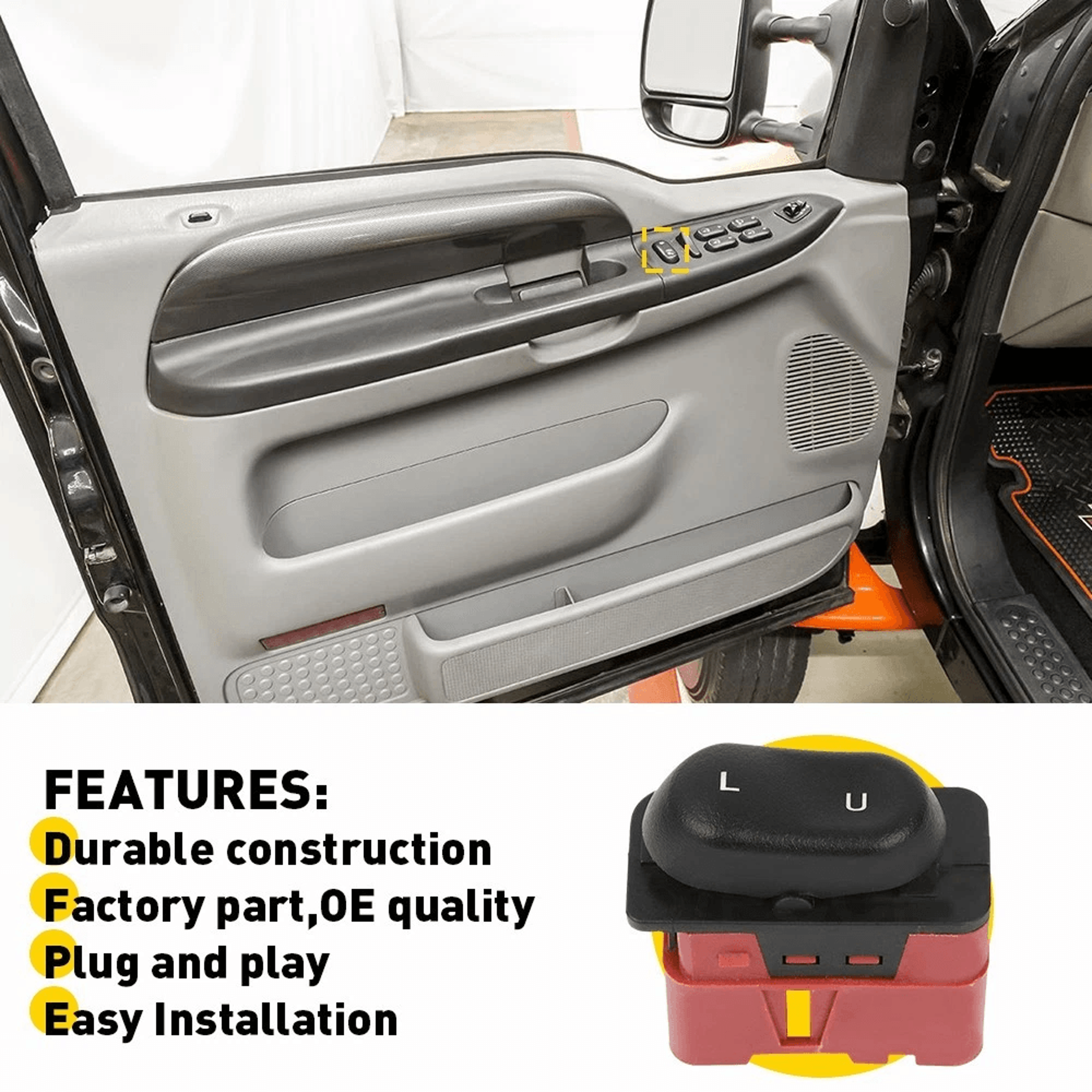 Power Door Lock Switch Fits Brand New Car Lock Switch Replacement For Vehicles 3