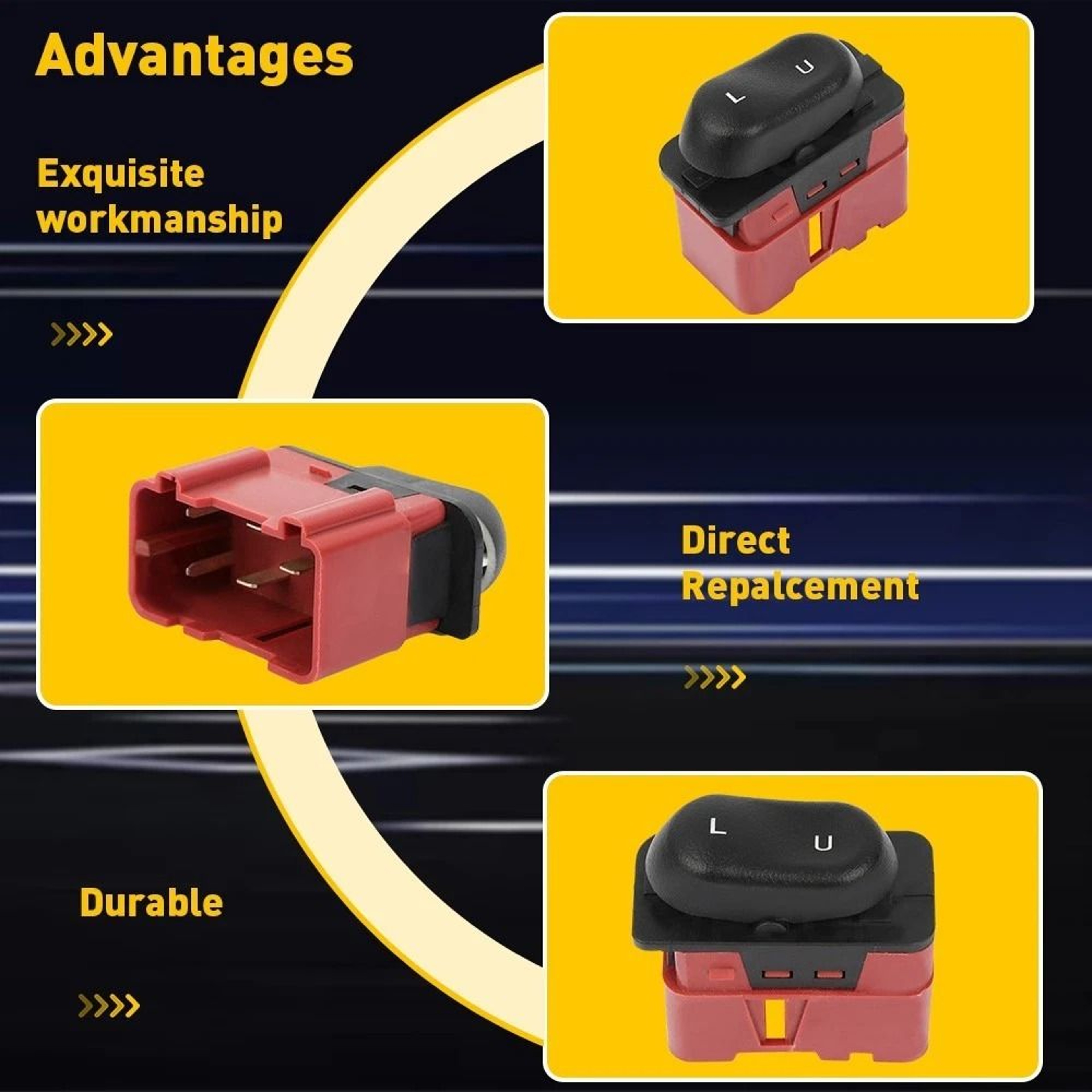 Power Door Lock Switch Fits Brand New Car Lock Switch Replacement For Vehicles 4
