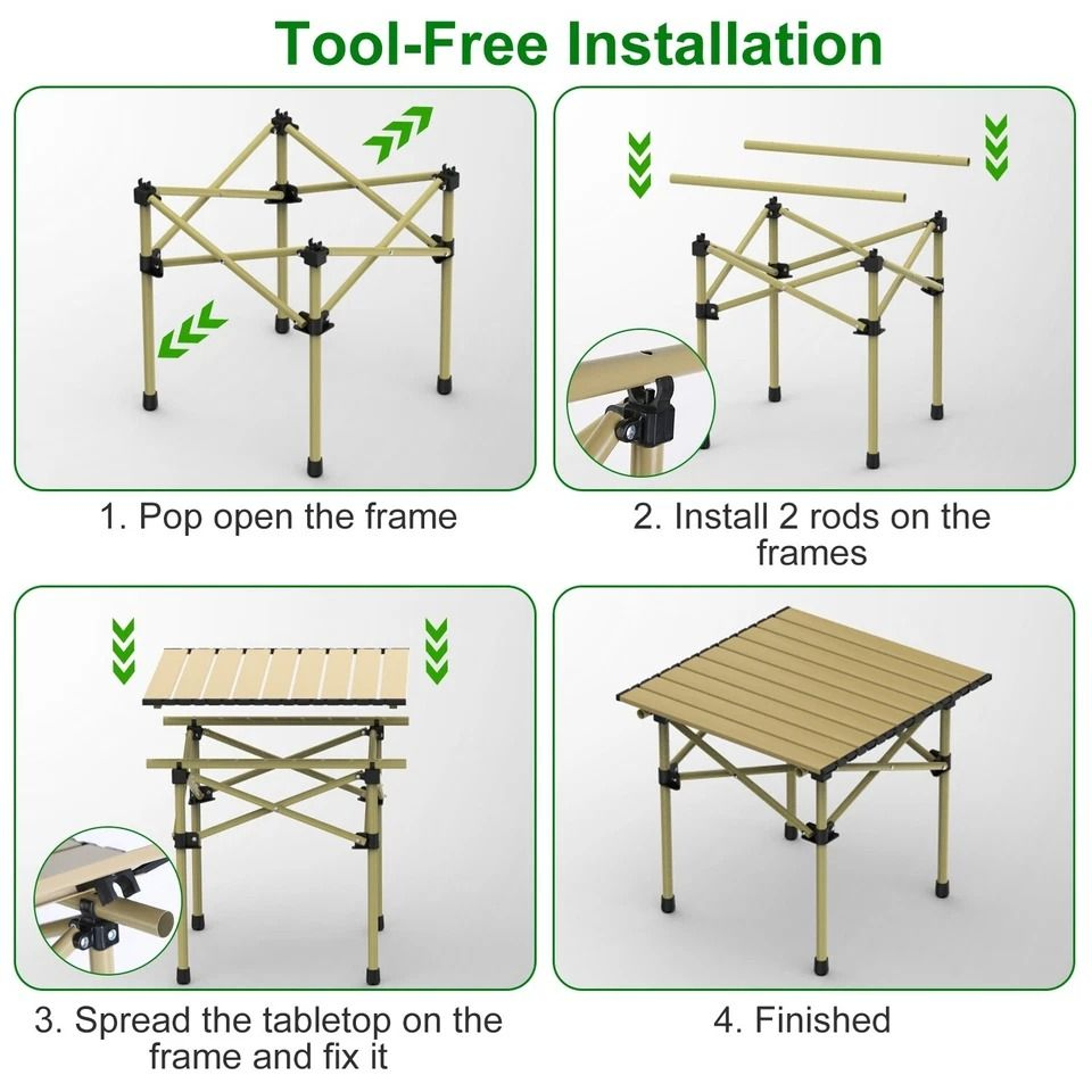 Carbon Steel Camping Table Portable BBQ Desk For Picnic Hiking And Camping Foldable Sturdy Table Fo 8