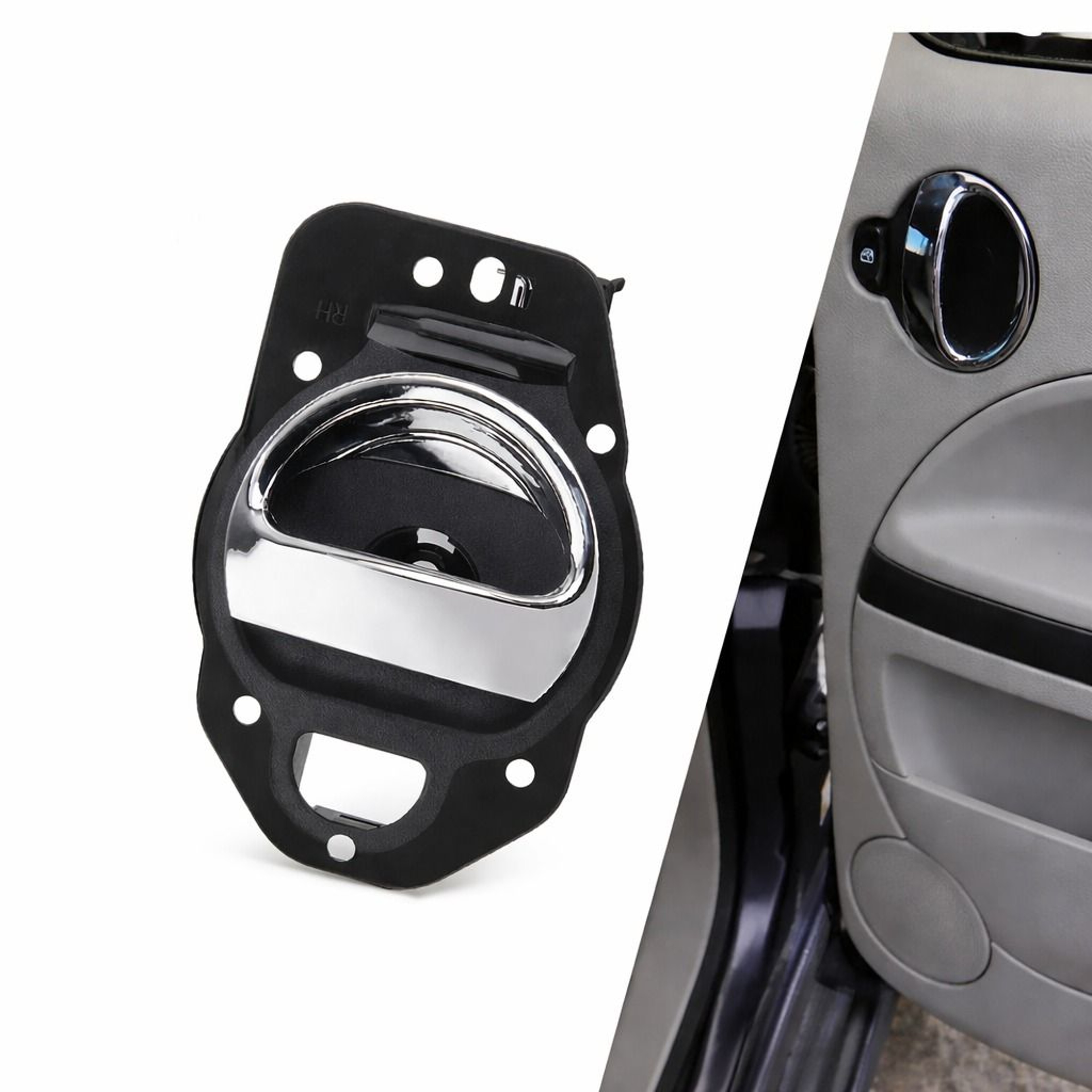 Chrome Inside Interior Door Handle For Passenger Side Right 0