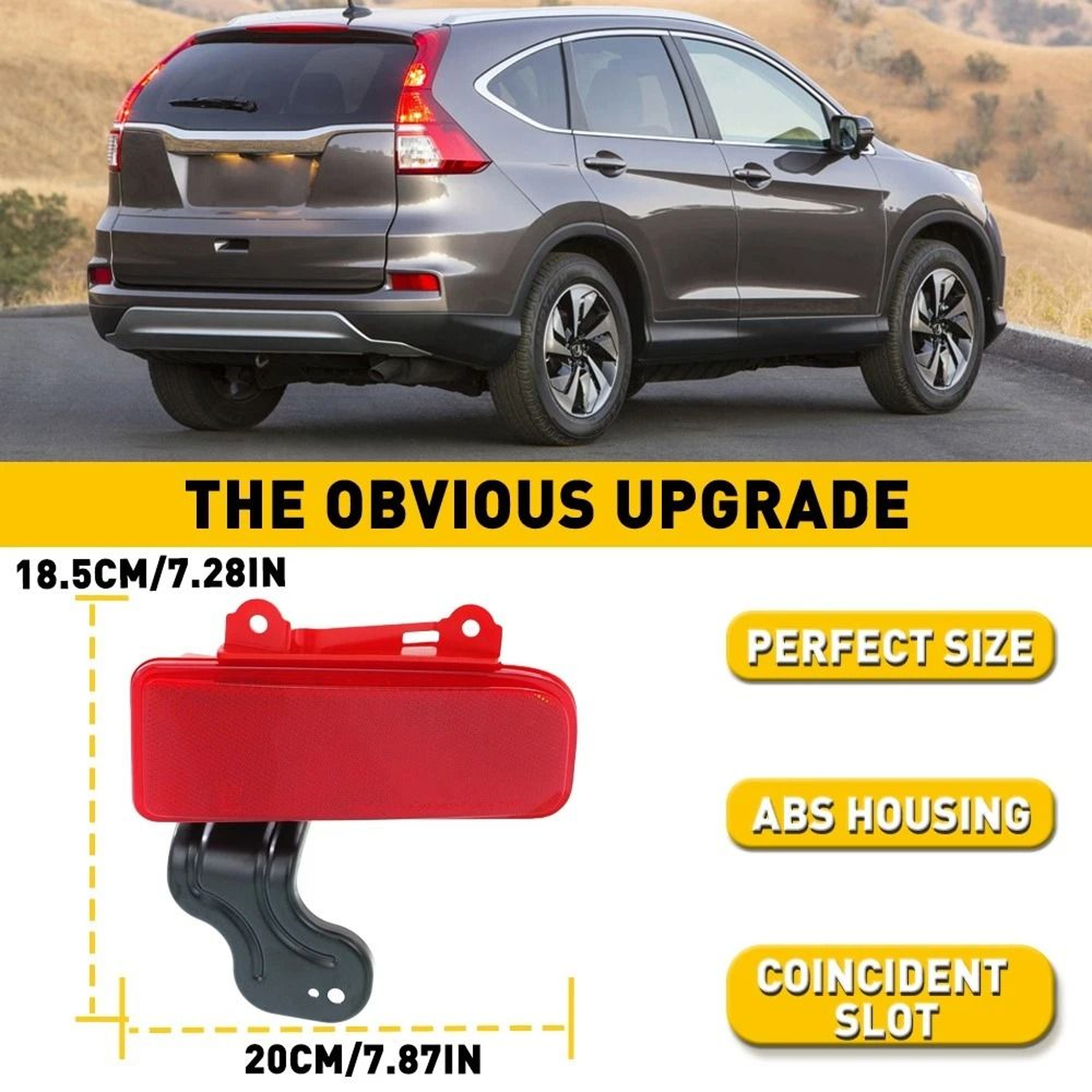 Left Right CRV Rear Bumper Reflector Light Cover Marker Pair 9