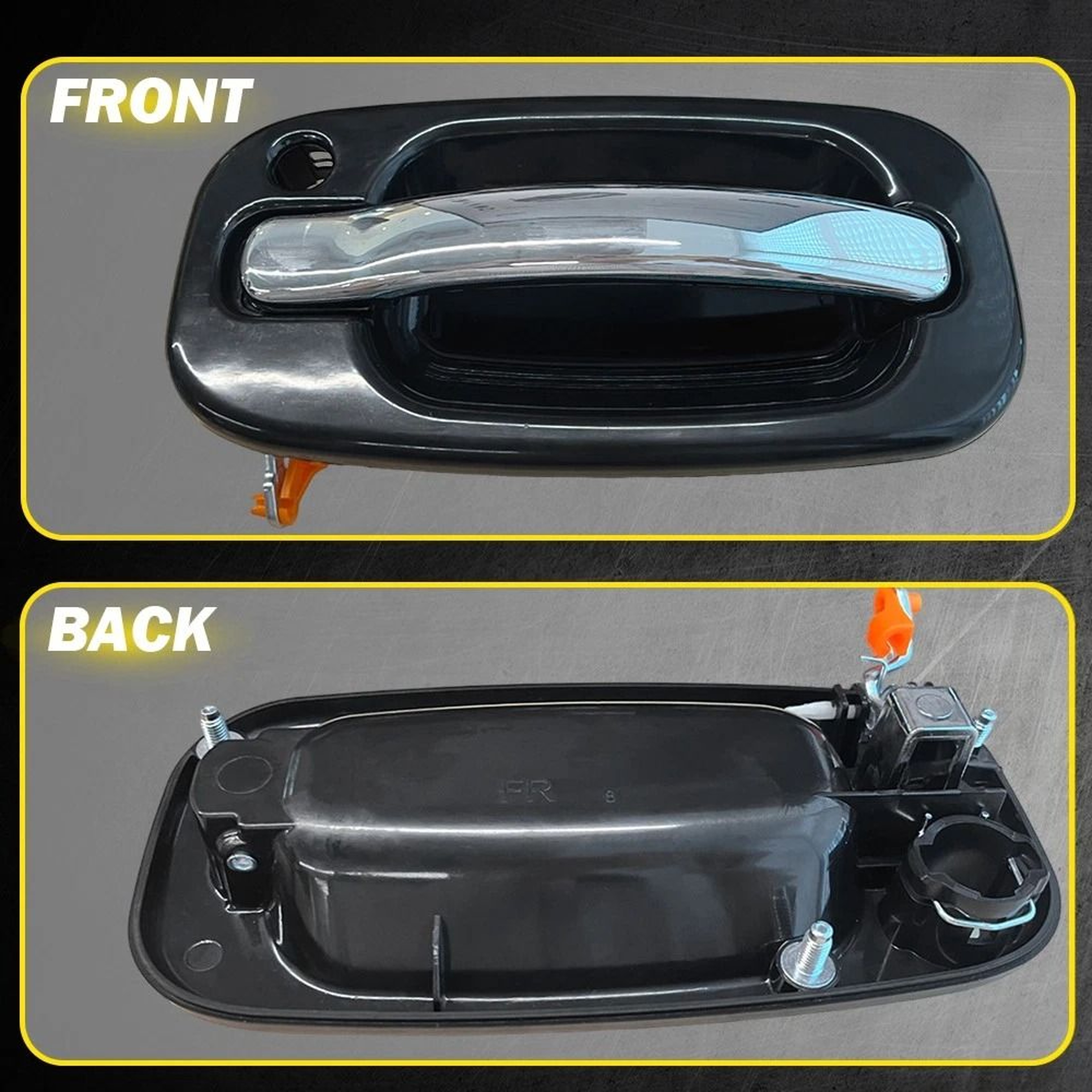 Durable Front Rear Outside Door Handles Set Simple Installation Quality Replacement Parts 3