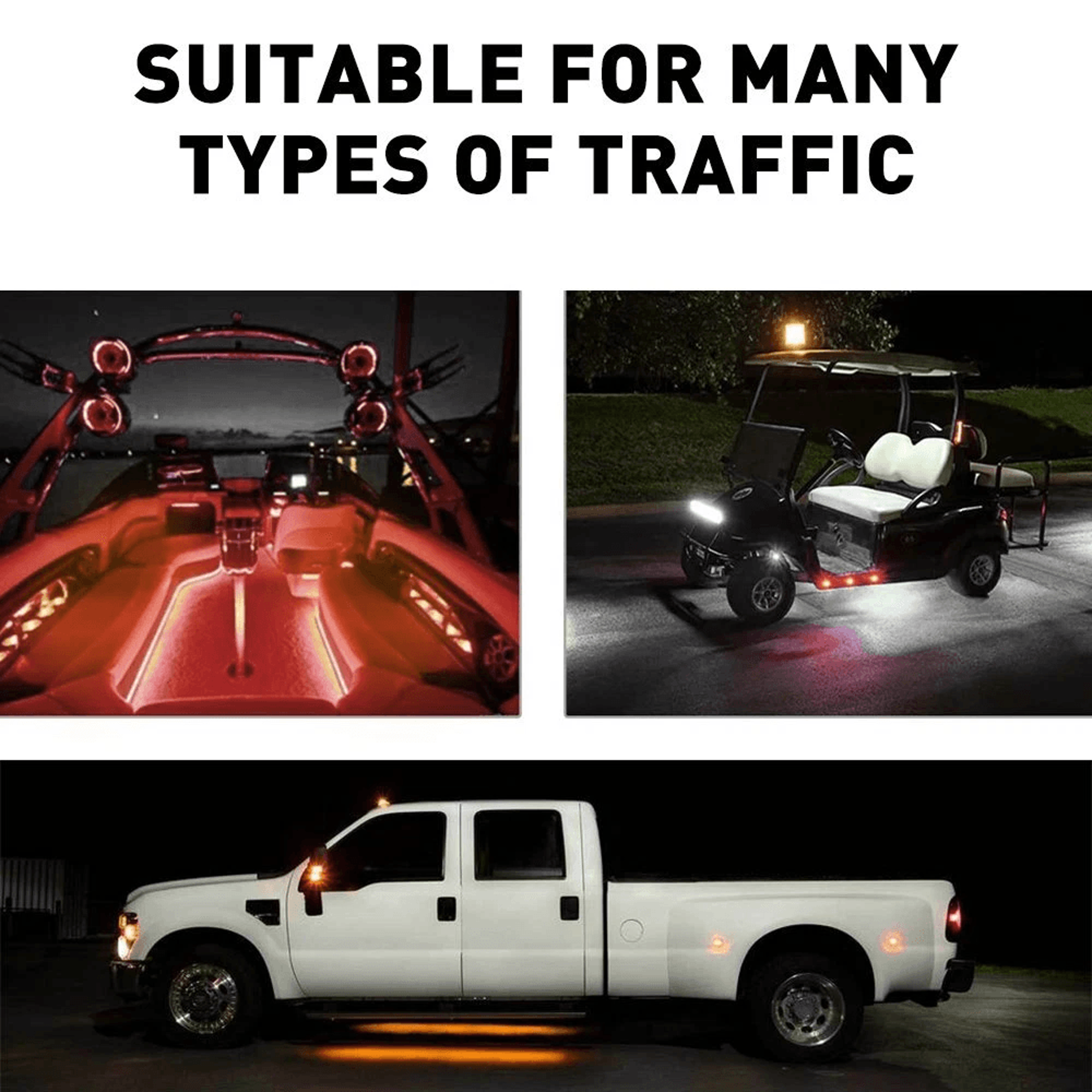 Truck Trailer Round Side Marker Lights LED AmberRed Bullet Light Waterproof DOT SAE 16