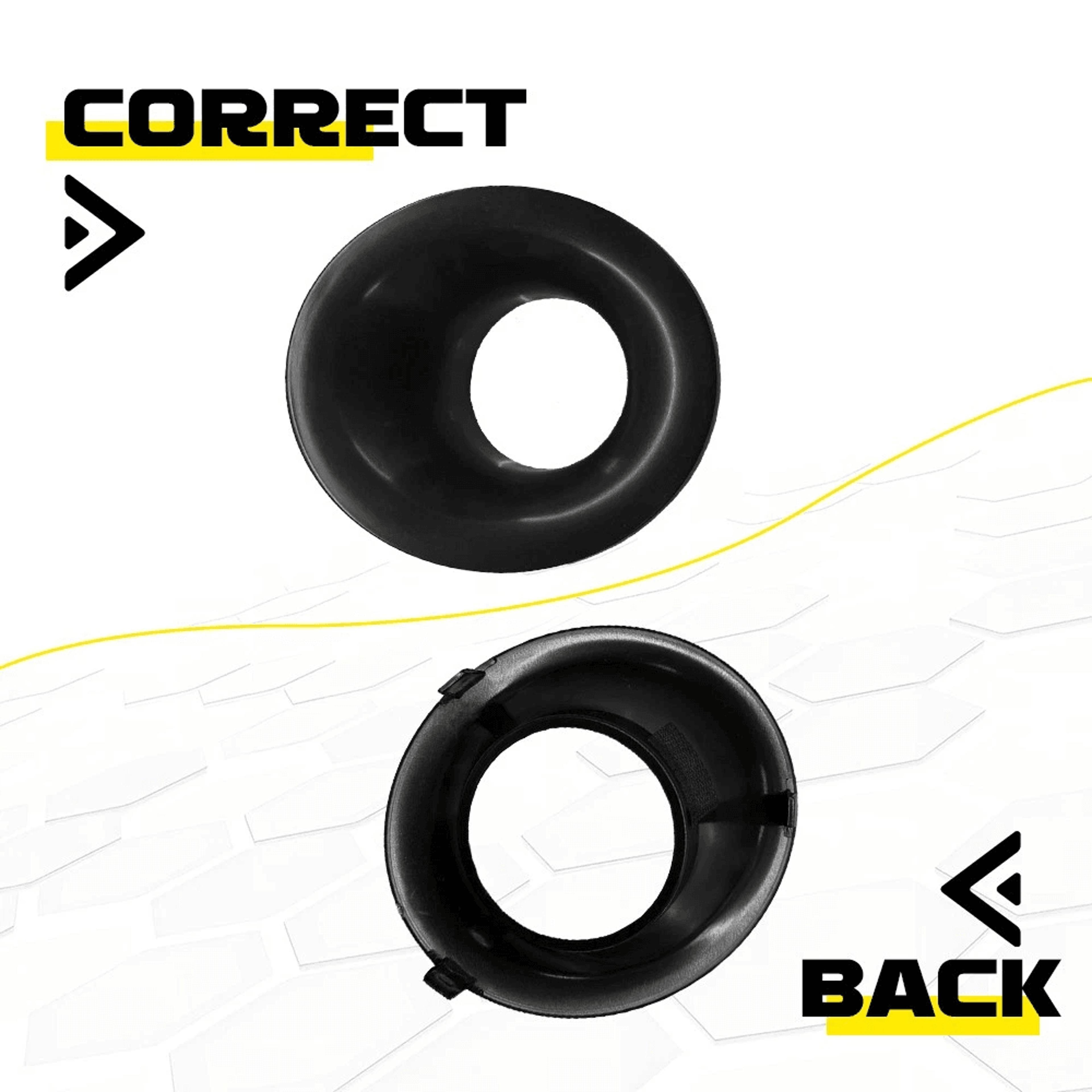 Fog Light Covers Bumper Bezels For Cars ImpactResistant 2