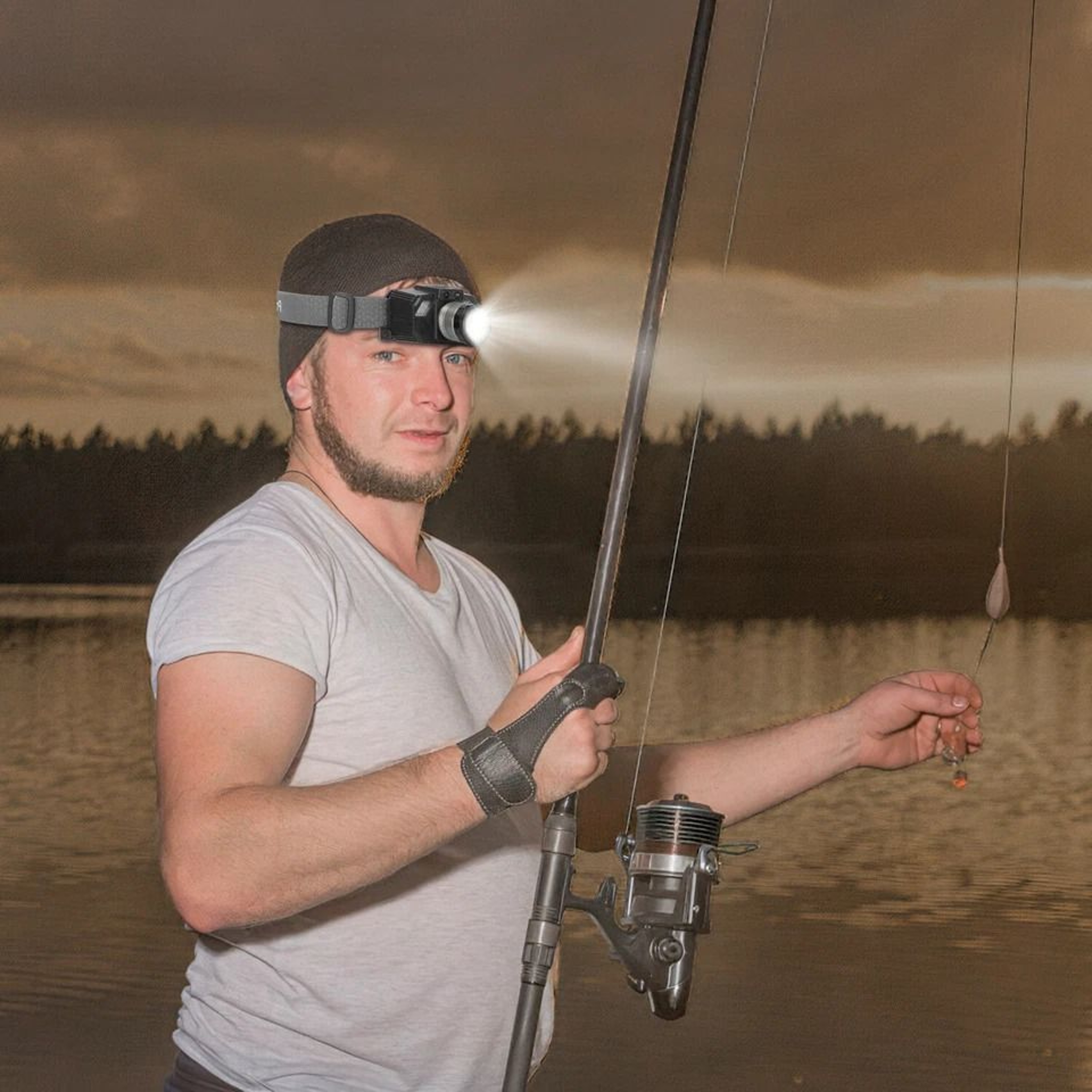 Motion Sensor Activated LED Headlamp Adjustable And Waterproof Lighting Modes Zoom Function 2