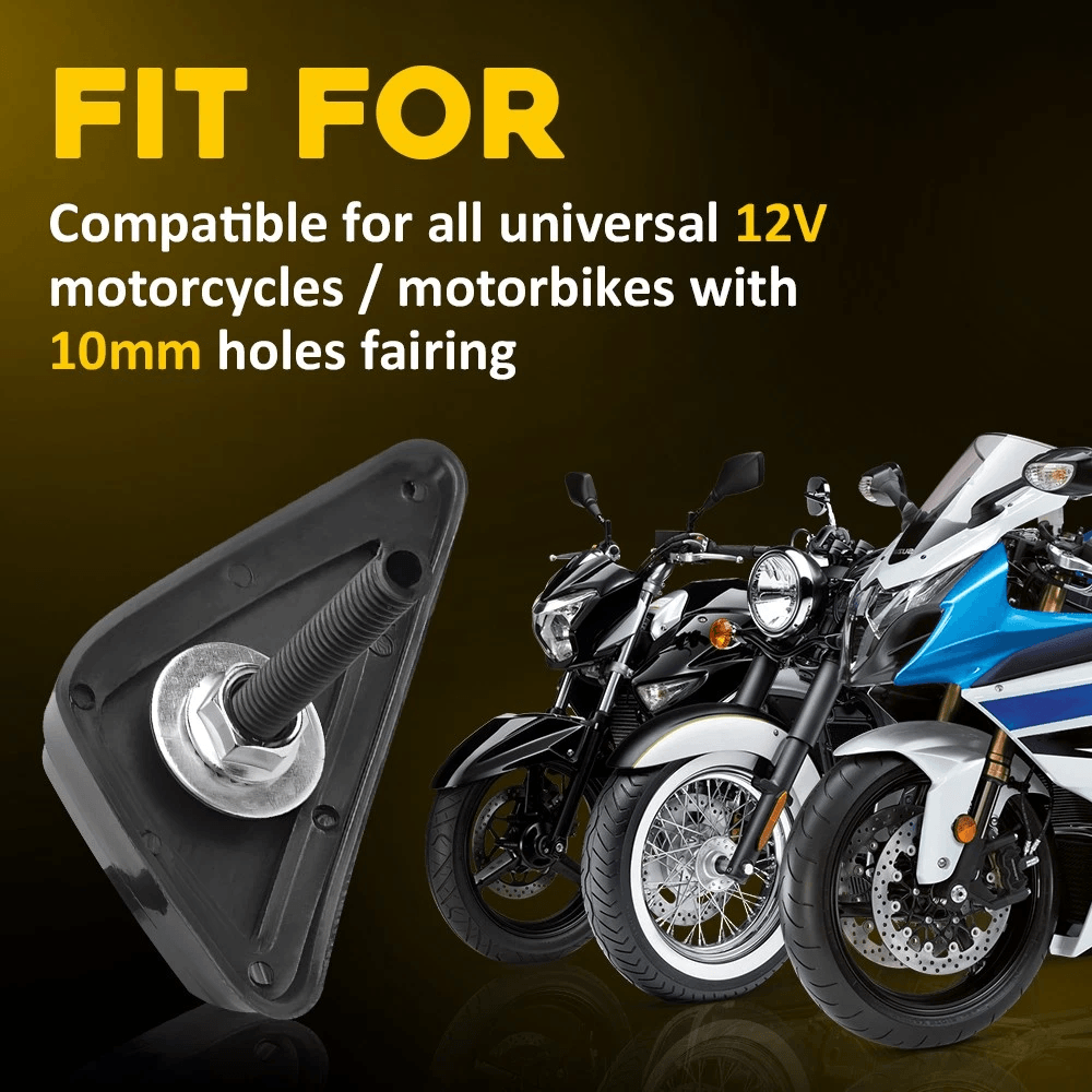 High Brightness LED Flush Mount Turn Signal Lights Waterproof Easy Installation For Motorcycles 4