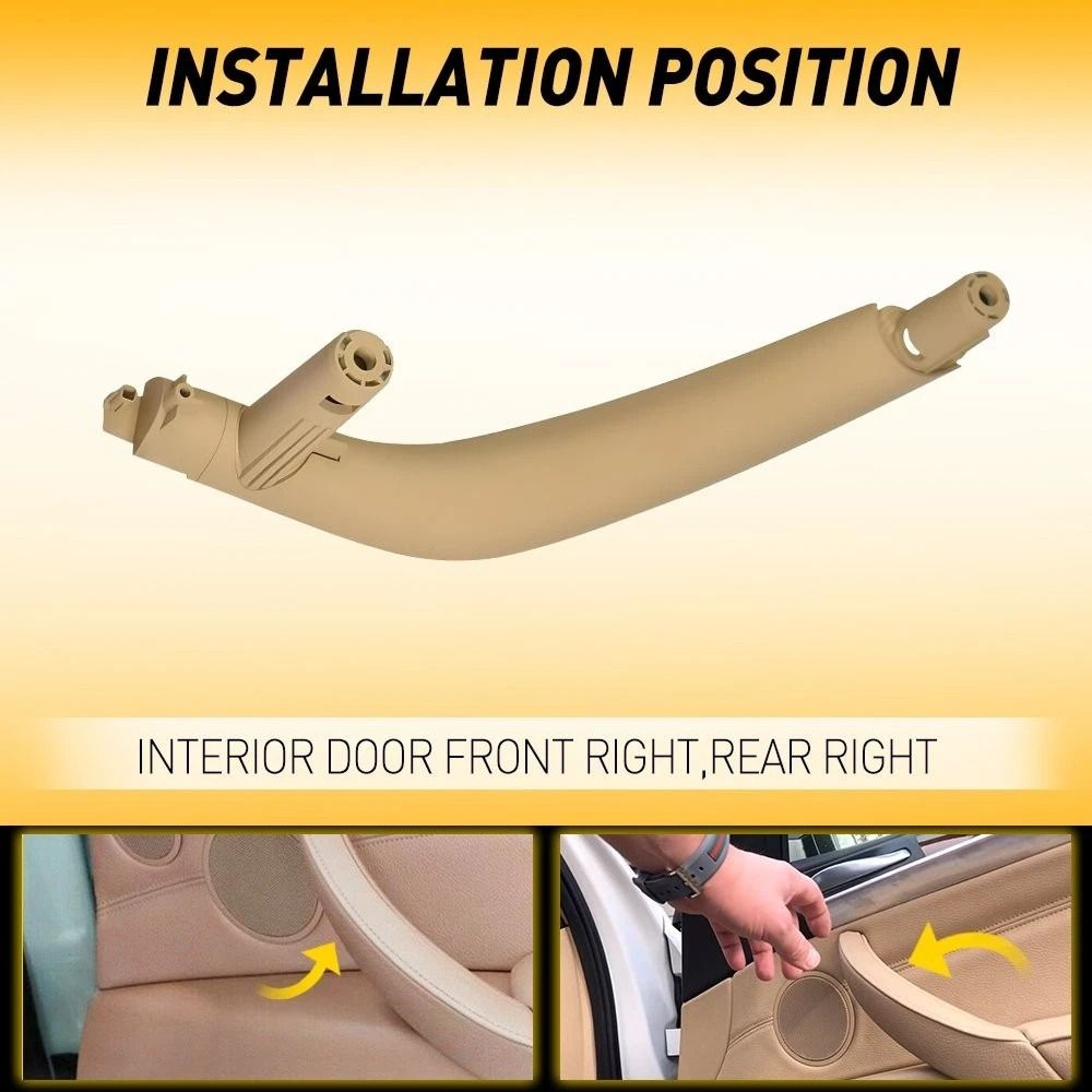 Durable Inner Door Panel Handle Pull Trim Cover Strict Quality Control Perfect Fit 4