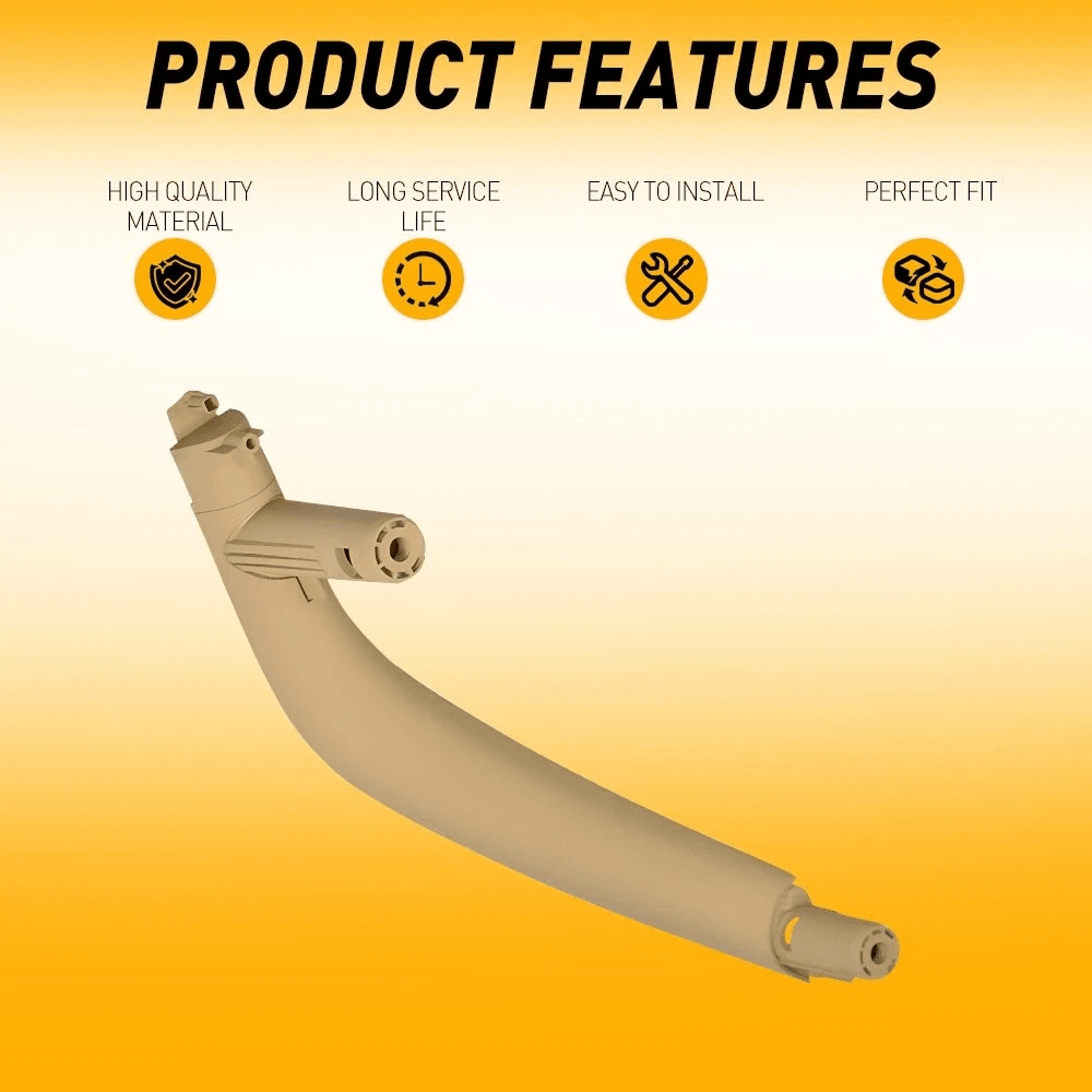 Durable Inner Door Panel Handle Pull Trim Cover Strict Quality Control Perfect Fit 5