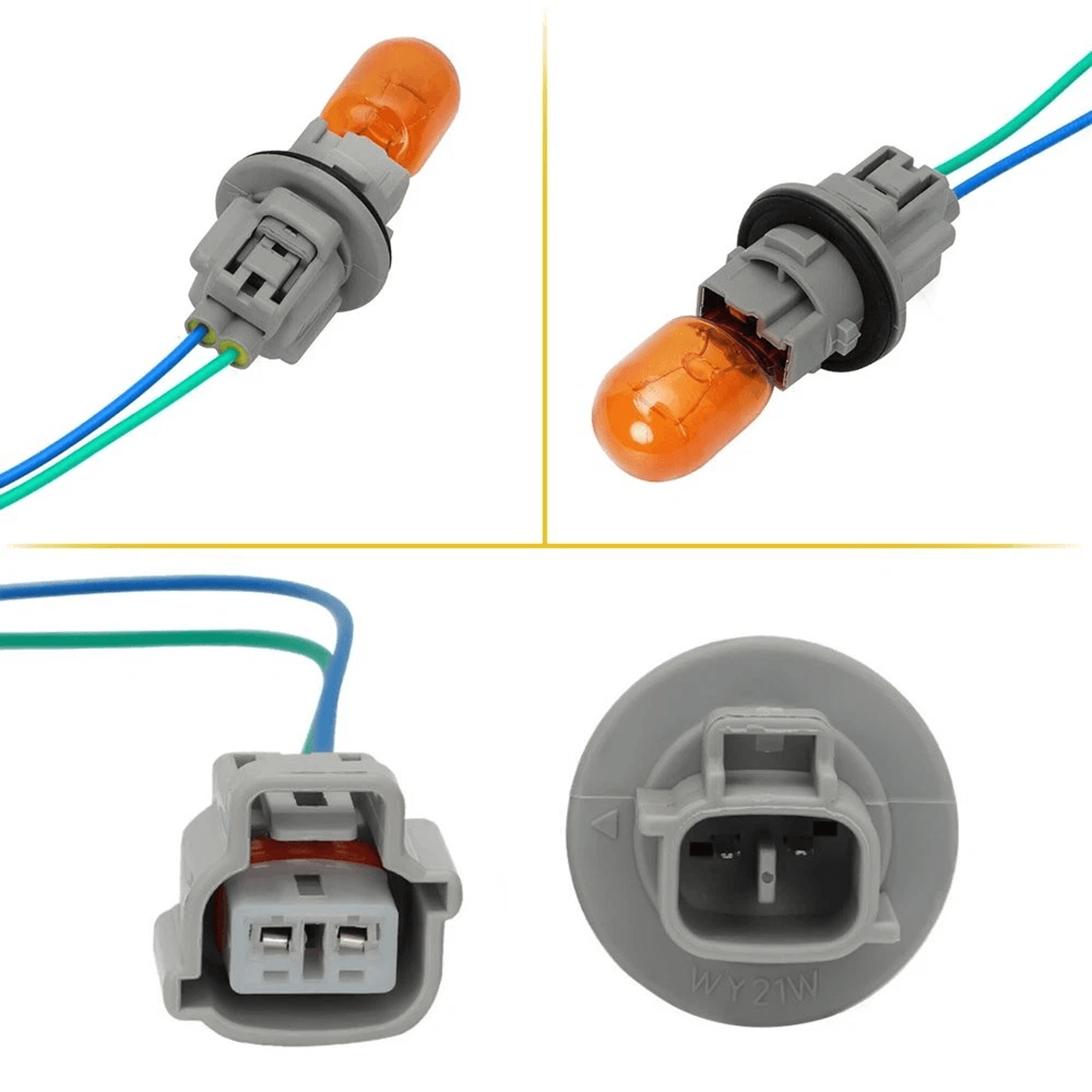 Turn Signal Light Connector Pigtail  Bulb Socket Brake For Stable Performance 3