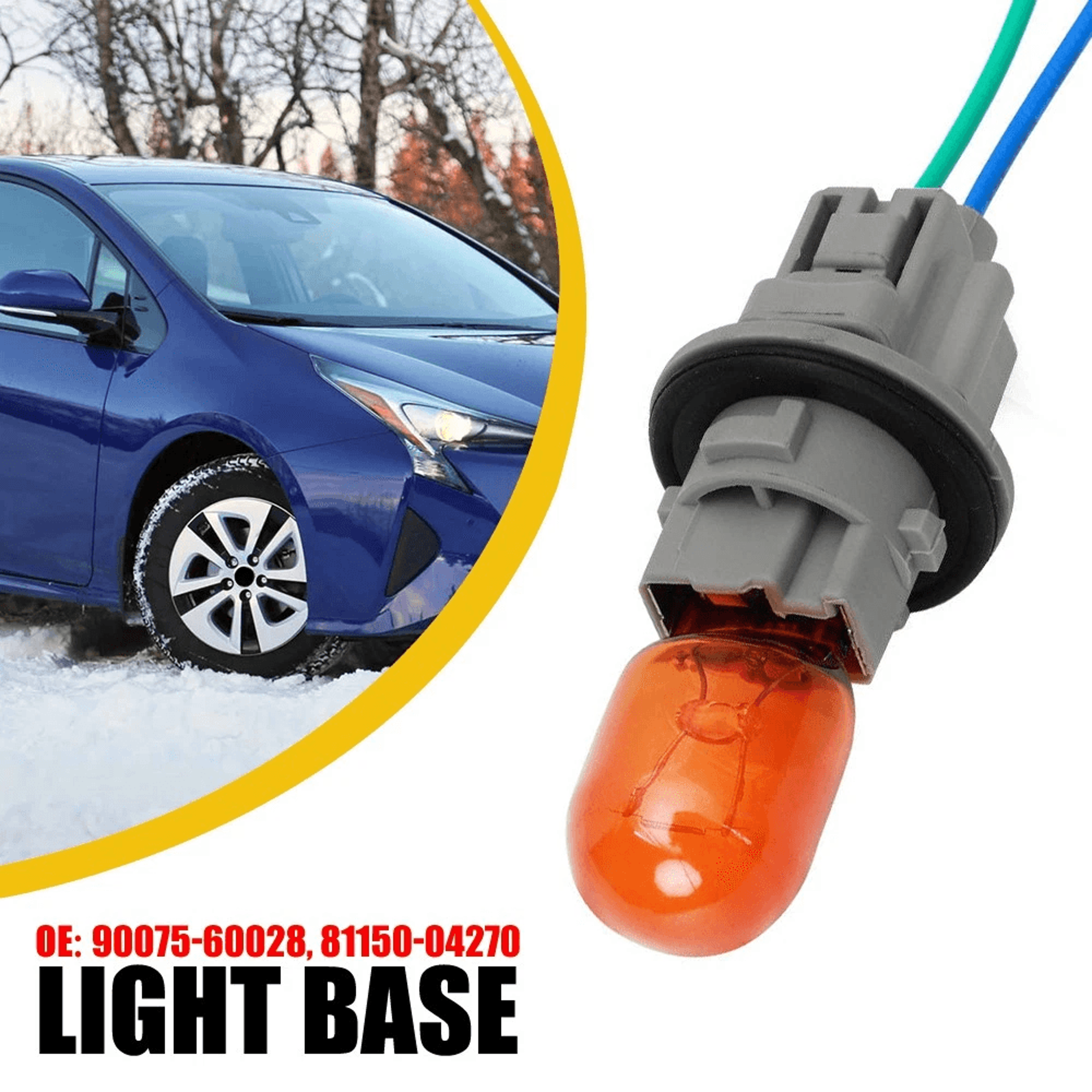 Turn Signal Light Connector Pigtail  Bulb Socket Brake For Stable Performance 9