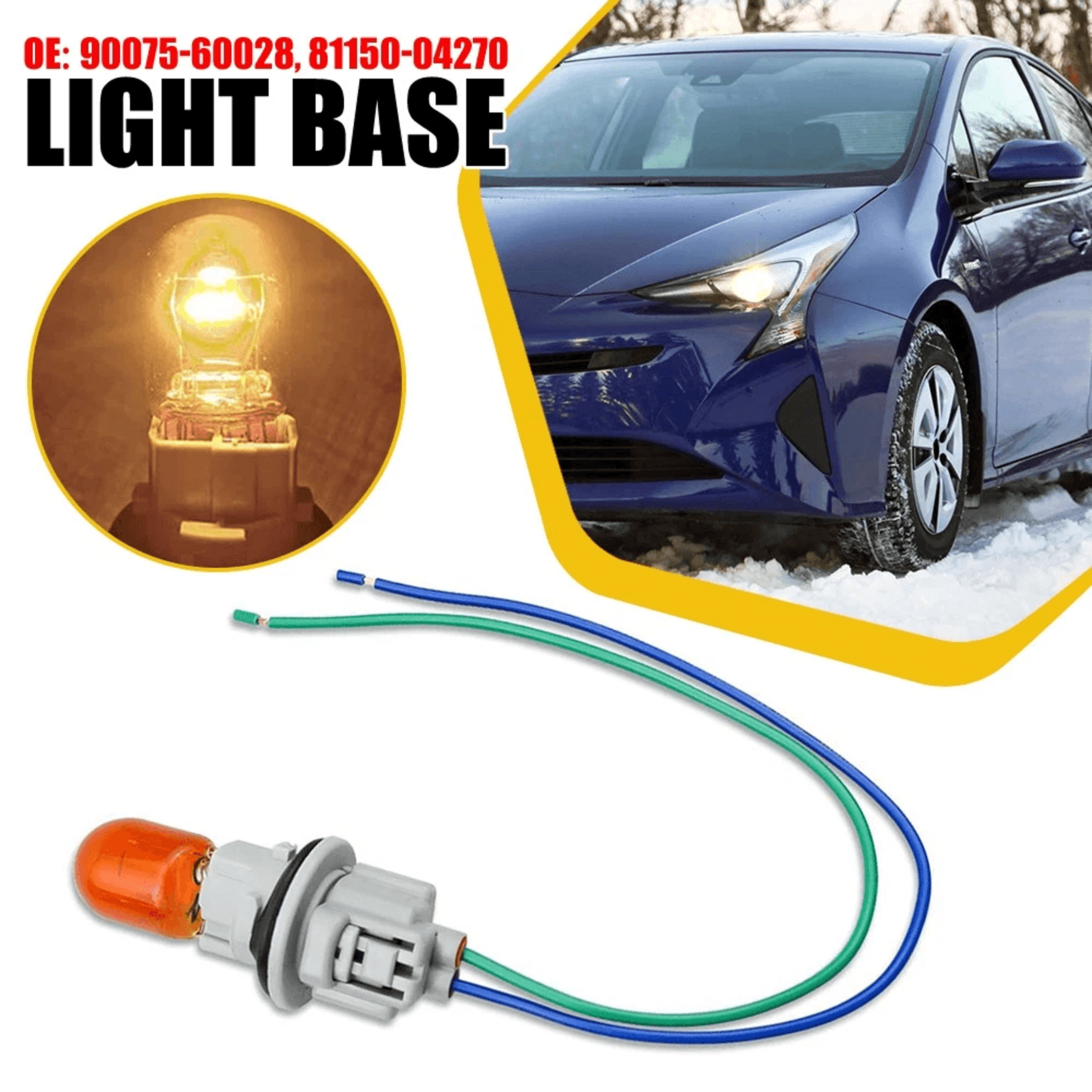 Turn Signal Light Connector Pigtail  Bulb Socket Brake For Stable Performance 8
