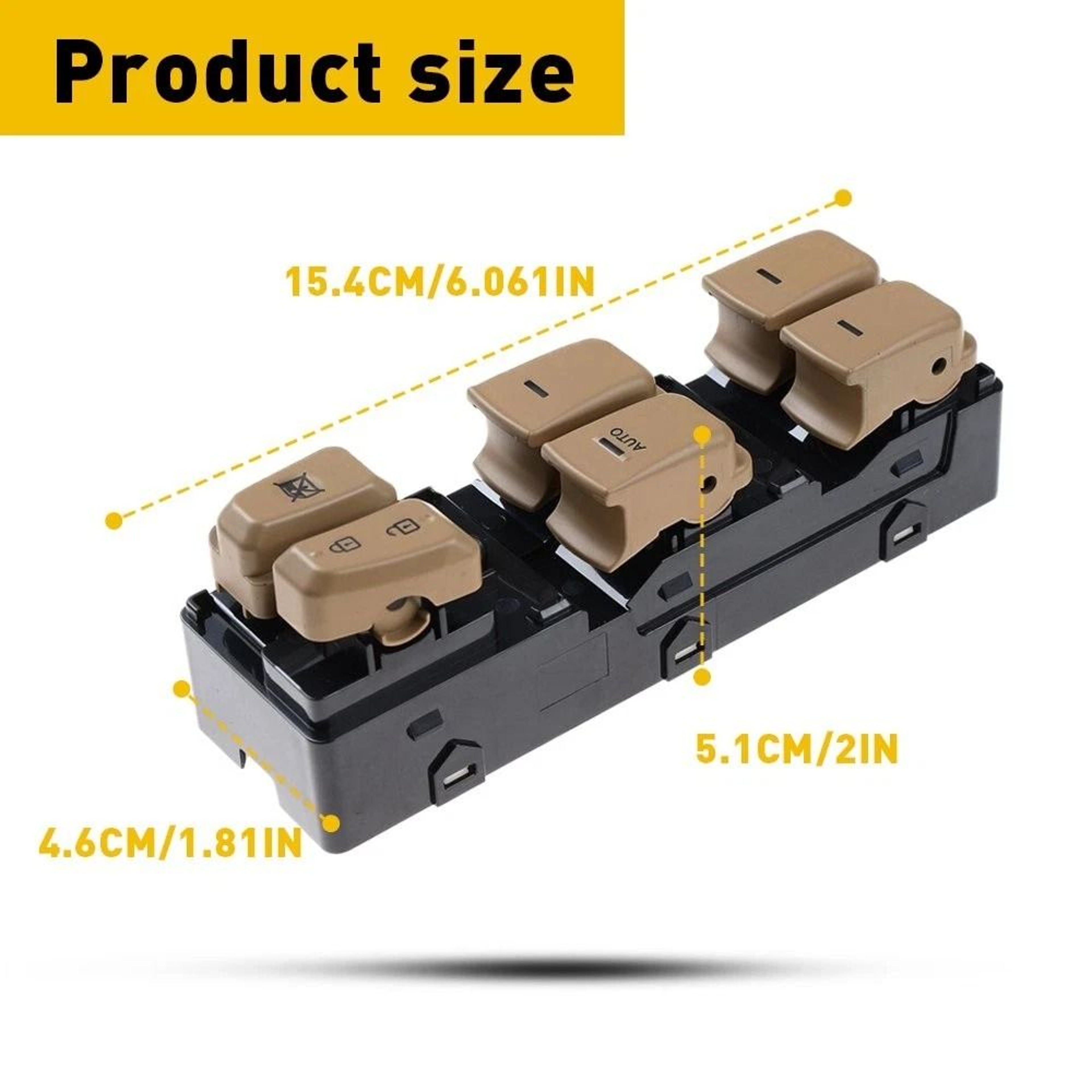 Front Left E Master Power Window Switch 3