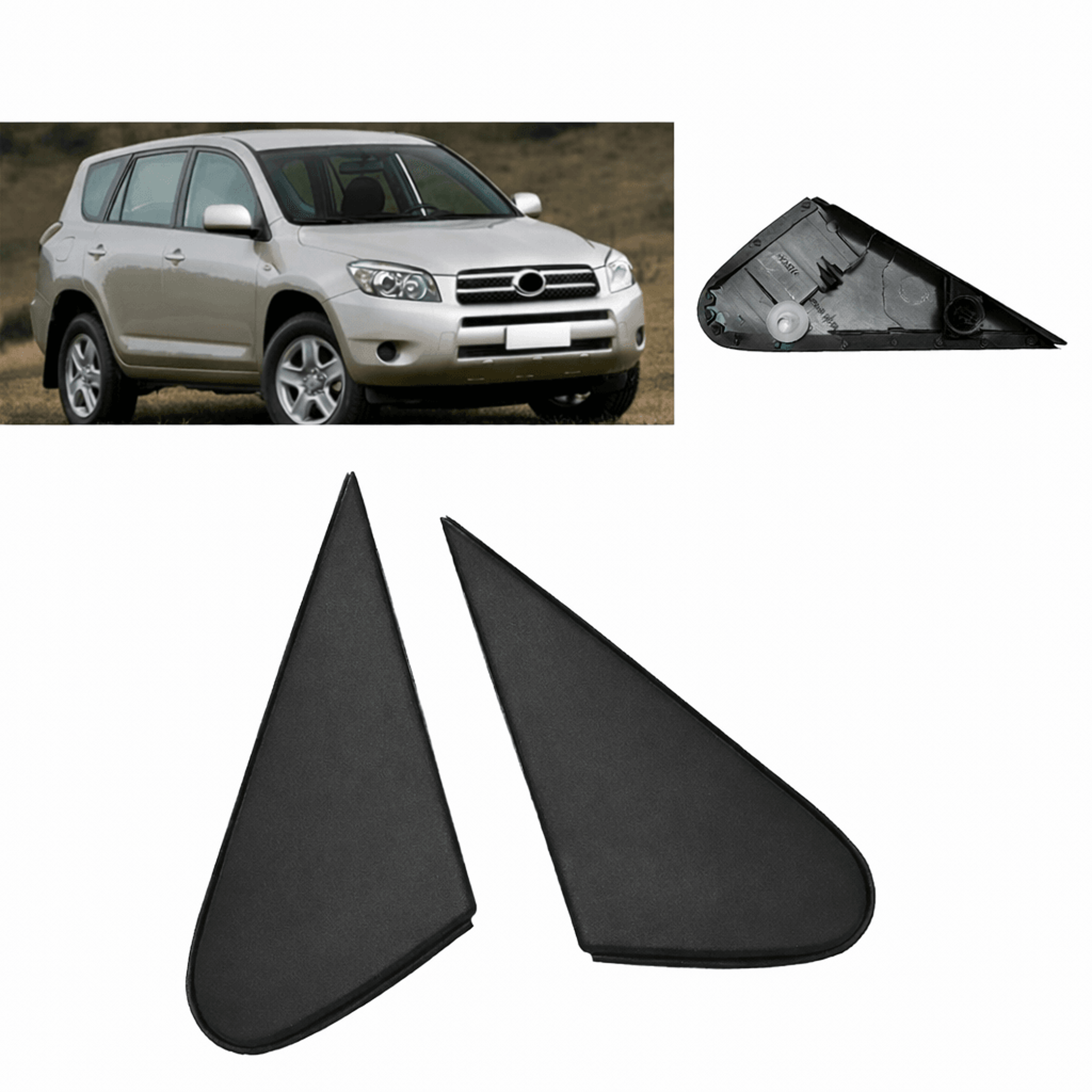 LH  RH Side Mirror Cover Pillar Trim Corner Triangle  HighQuality Auto Part For Reliable Use 0