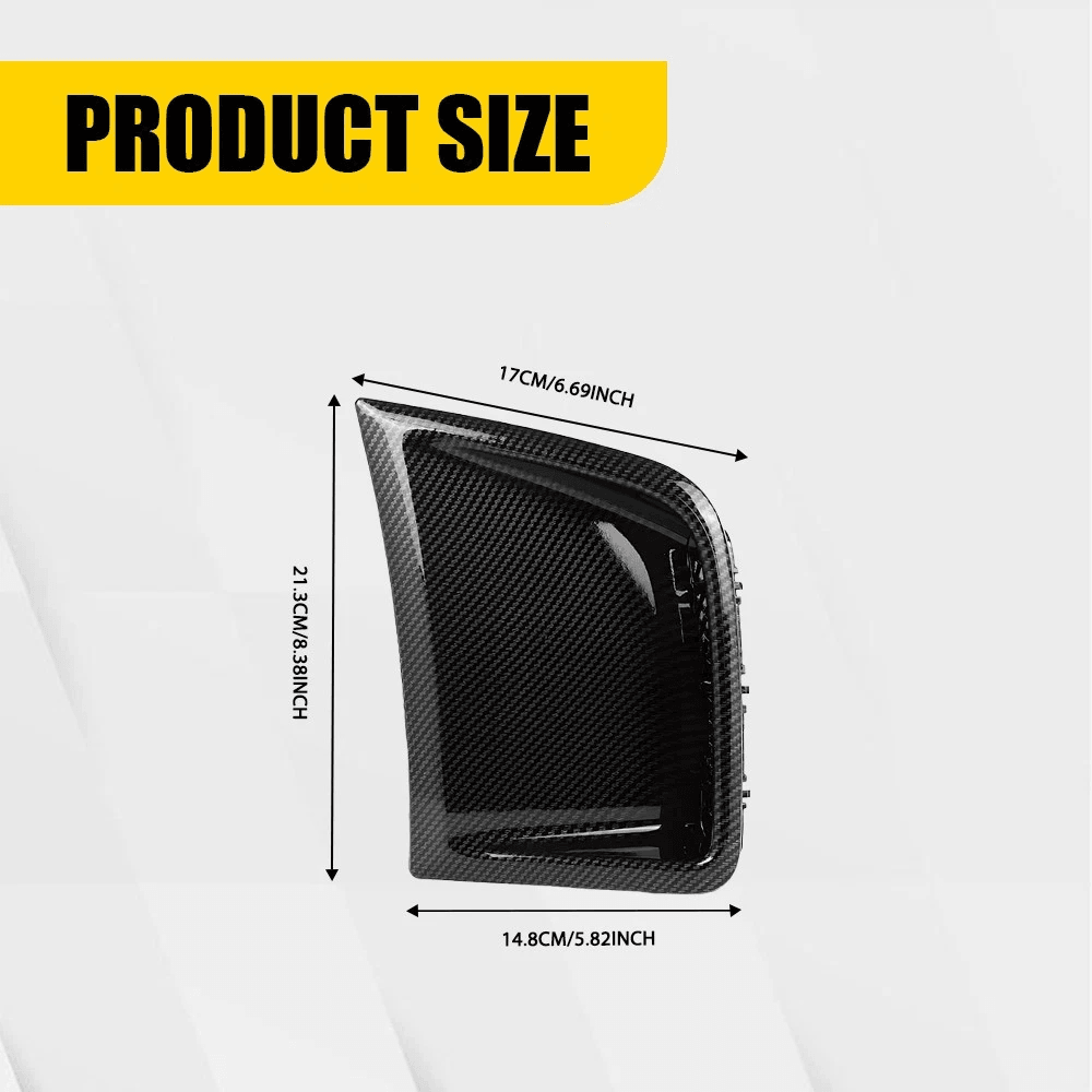 Carbon Fiber Front Bumper Side Air Vents Durable Pair For Performance Enhancement 2
