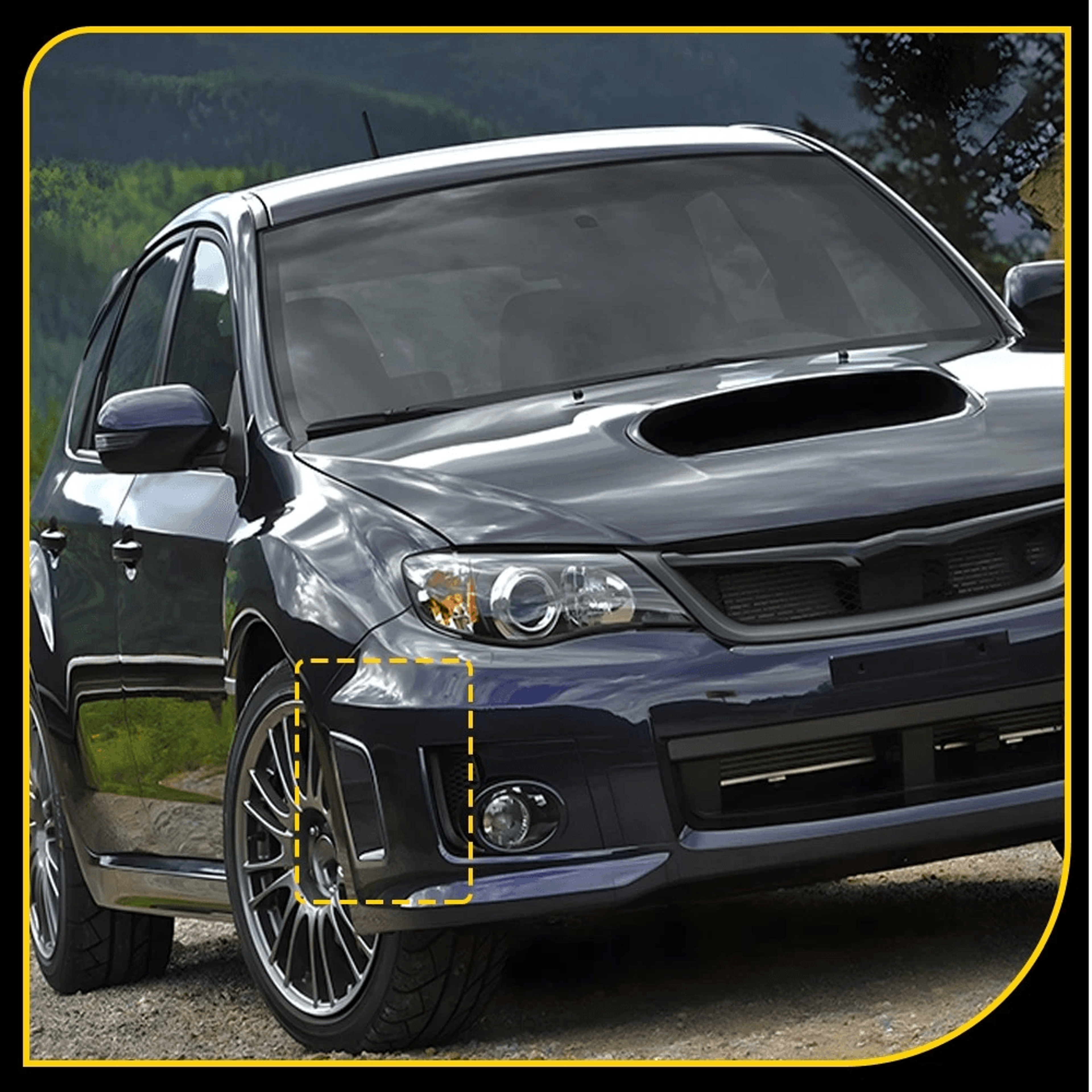 Carbon Fiber Front Bumper Side Air Vents Durable Pair For Performance Enhancement 7