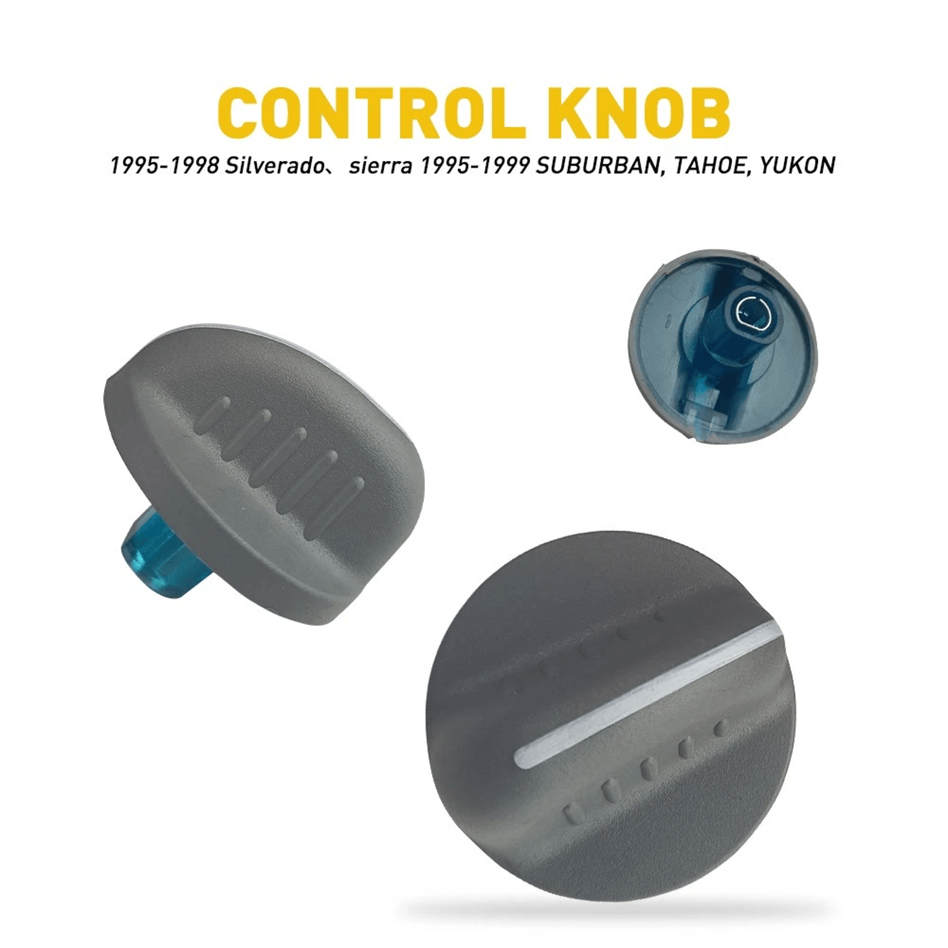 HEATER CLIMATE CONTROL KNOBS HVAC Temperature Fan Selector Knobs Metal Sleeve Insert Tested 1