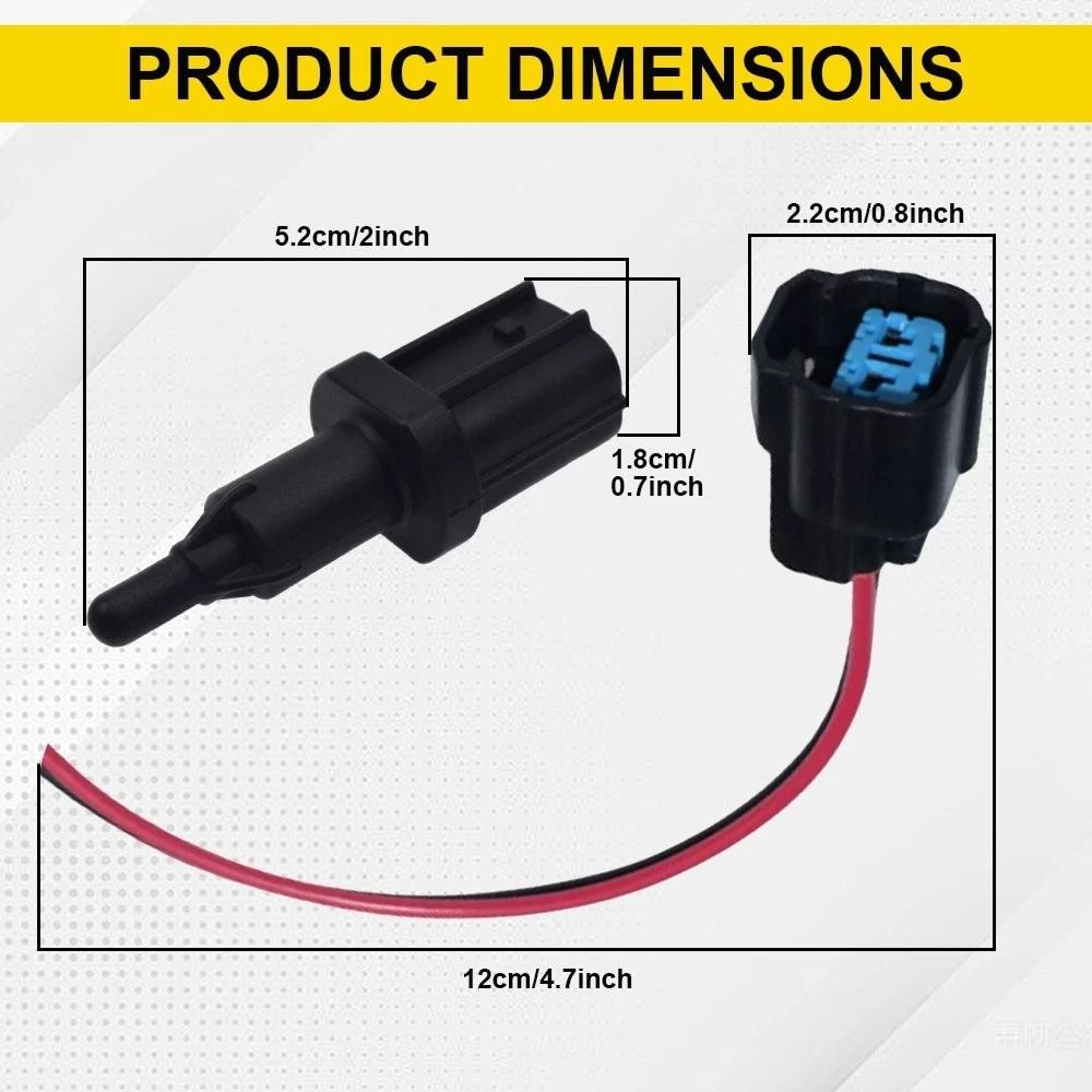 Automotive Inlet Air Temperature Sensor WConnector Boost Engine Efficiency 5
