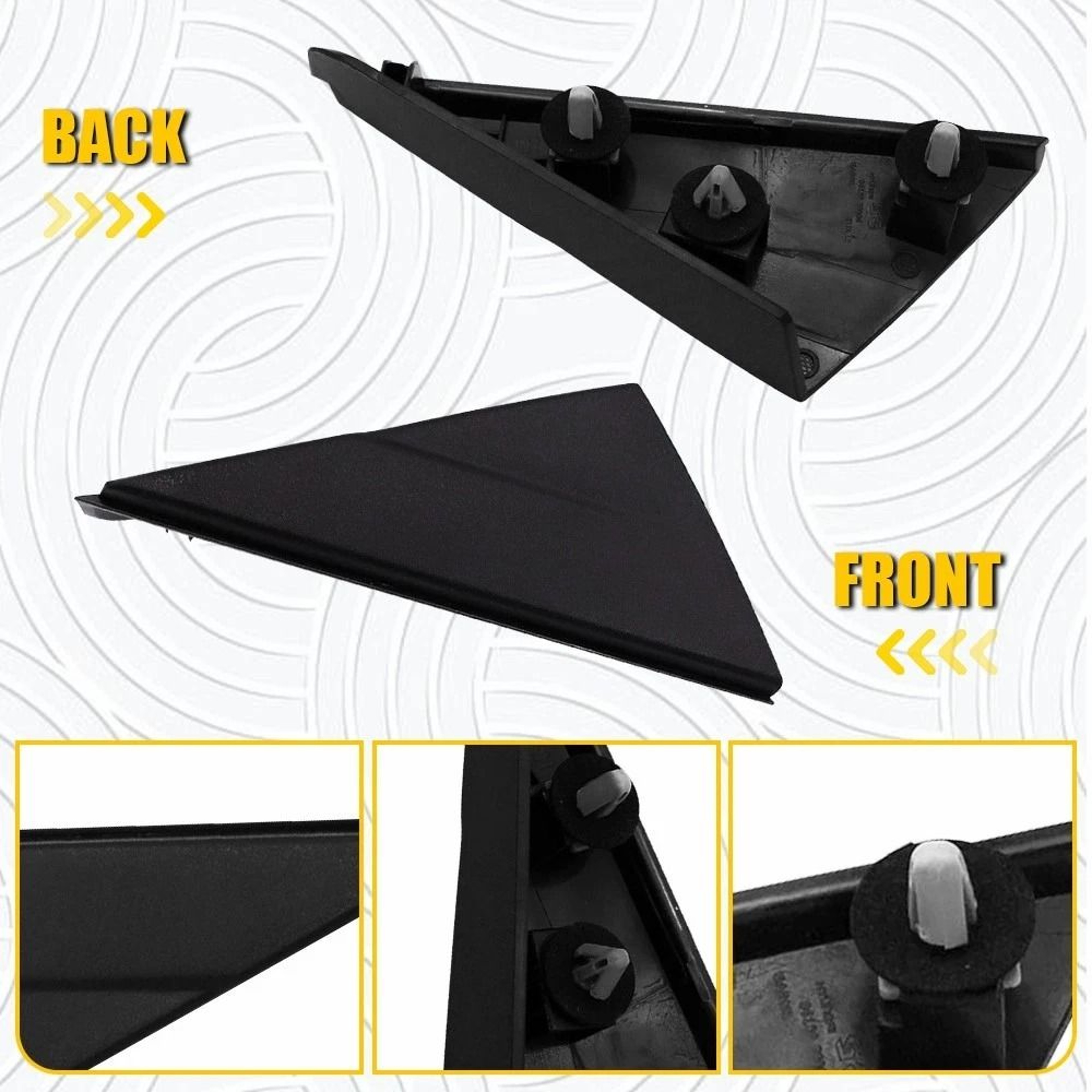 Tucson LH Side Pillar Trim Mirror Corner Molding  Premium Quality Trim Upgrade 2