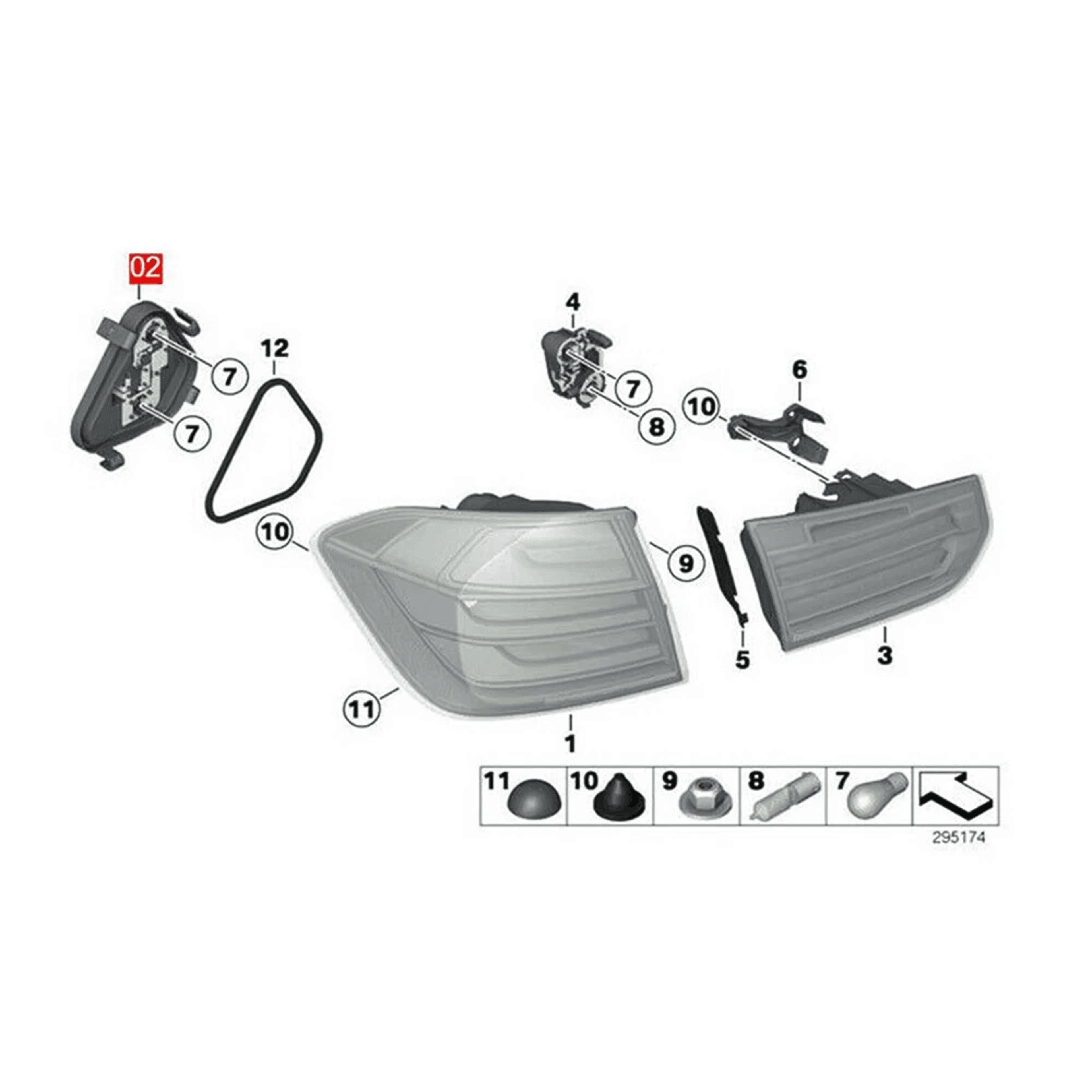 Right Bulb Socket For Rear Tail Light Panel Stable Performance Easy Installation Plug  Play 4
