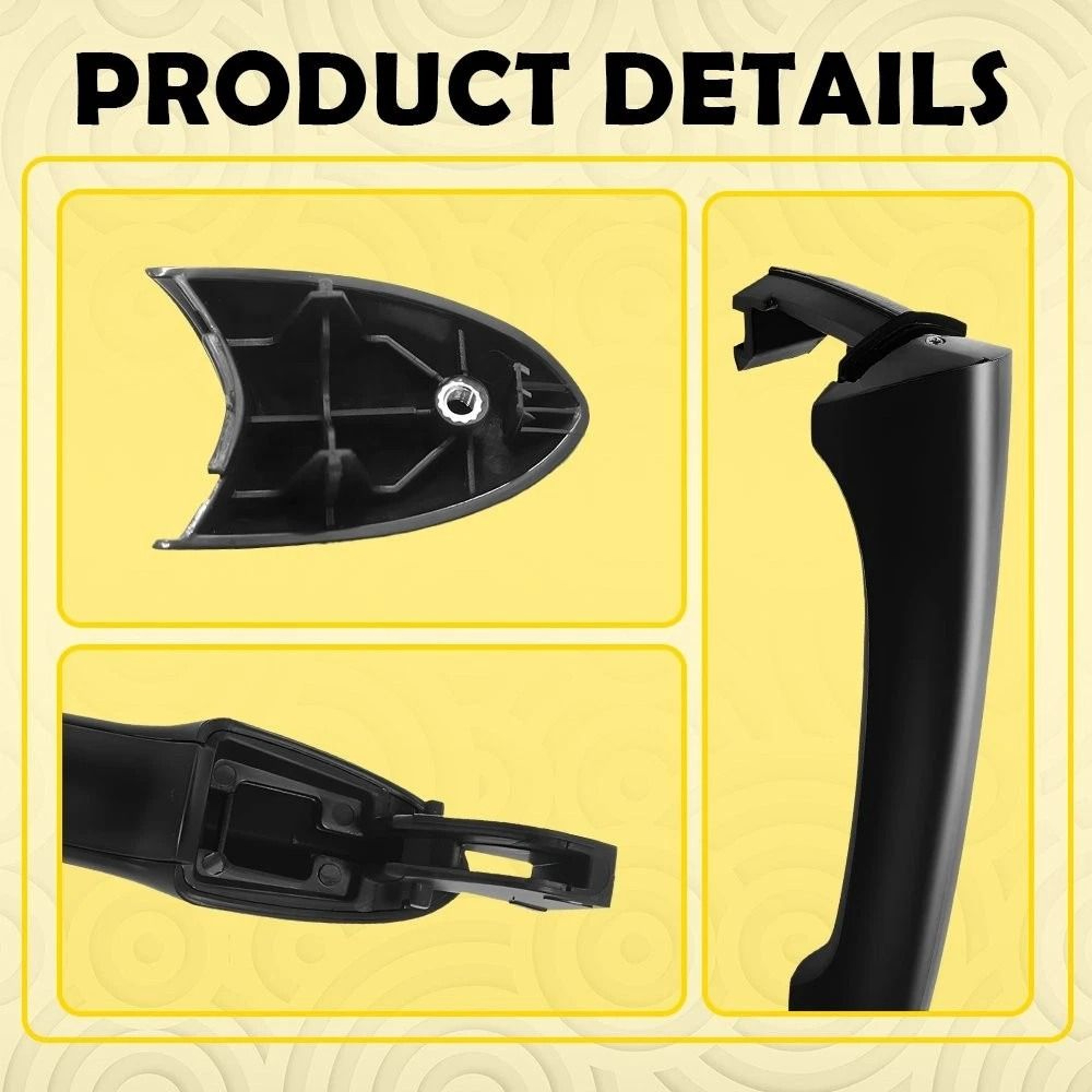 Plastic Interior Door Handle Front Rear RH Chrome Easy Installation For Vehicles 3