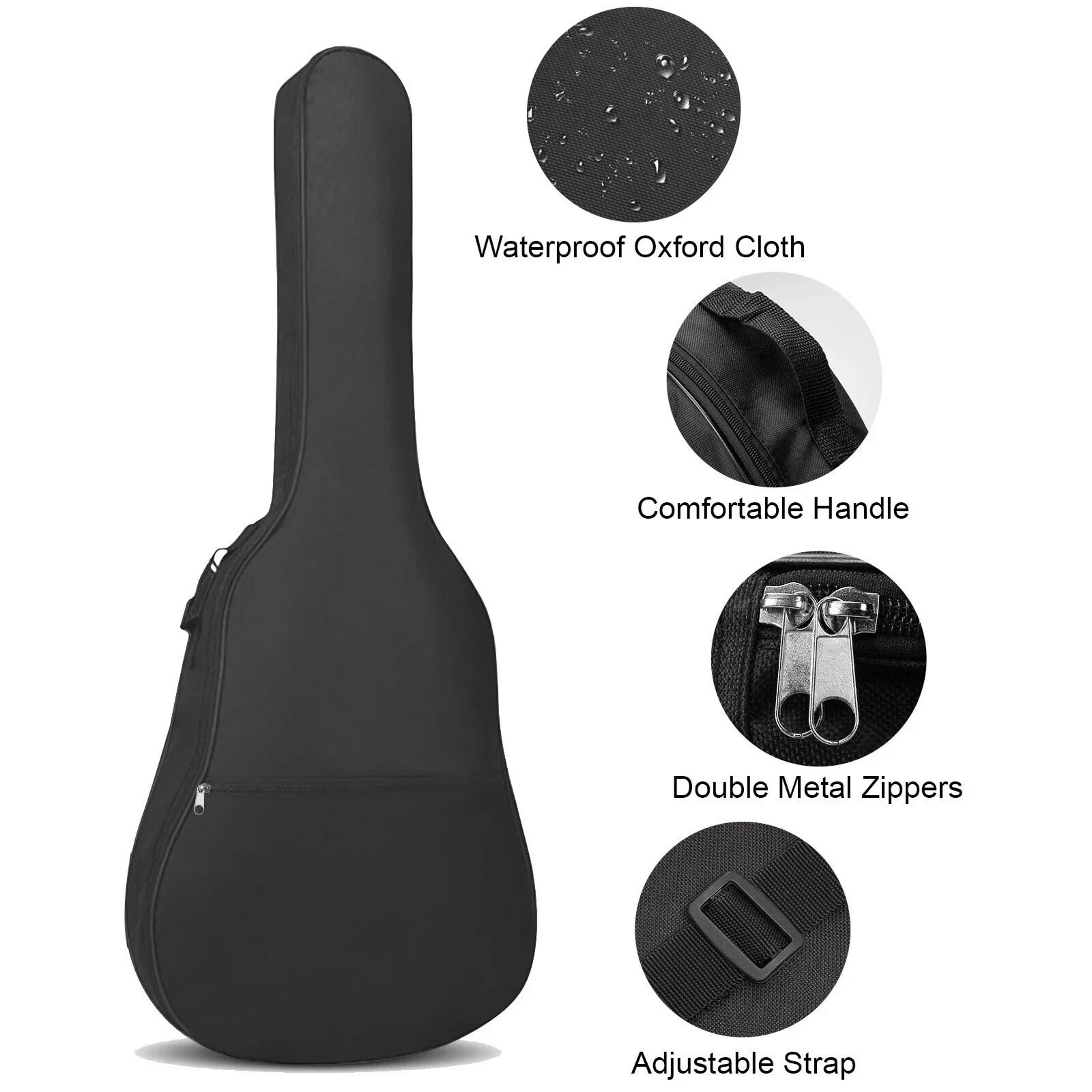 Classical Acoustic Guitar Case Heavy Duty Waterproof Gig Bag Soft Backpack For Acoustic Guitar Dura 4