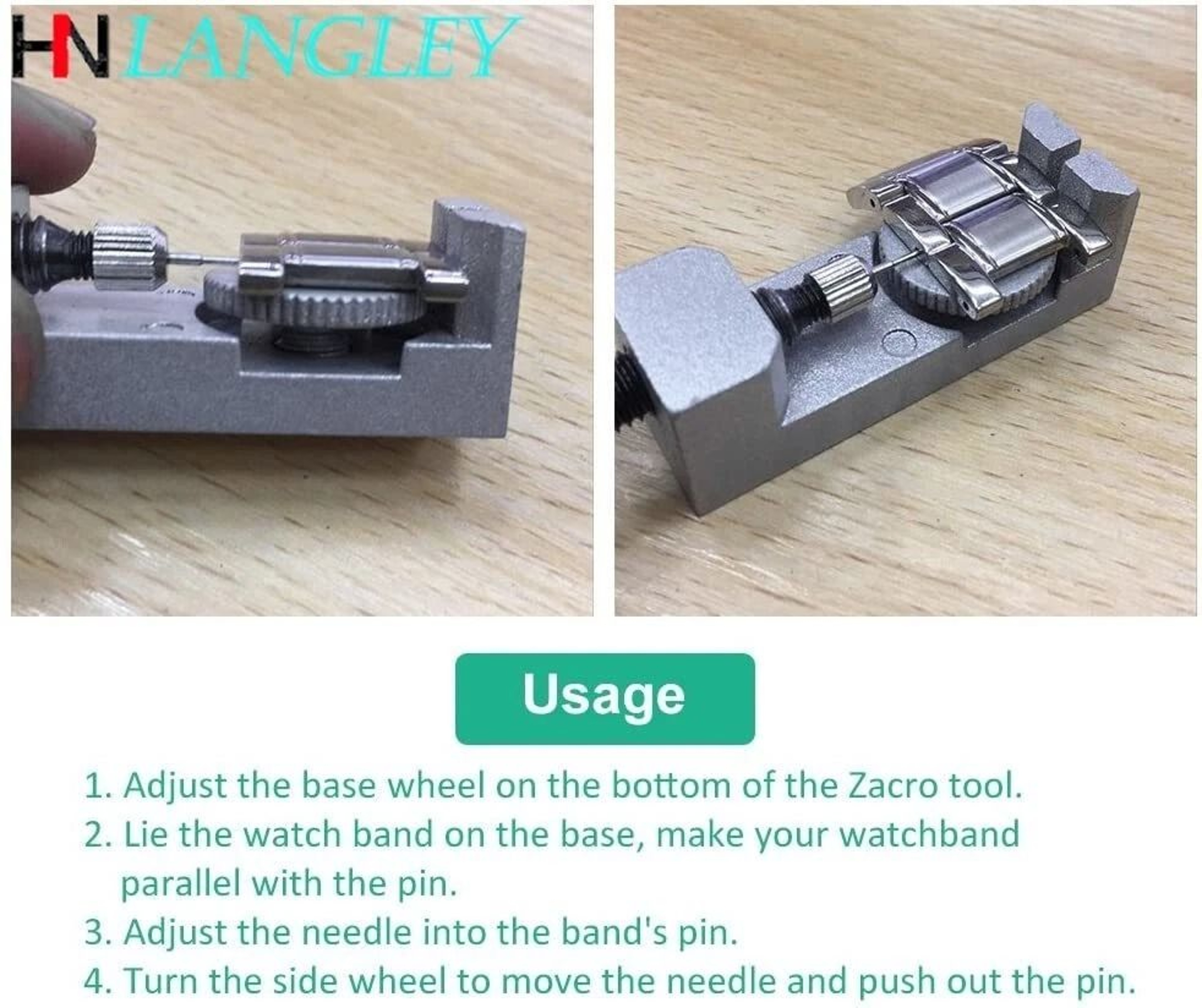Adjustable Metal Watch Band Strap Link Pin Remover Kit Watch Repair Tool Bracelet Link Remover For  5