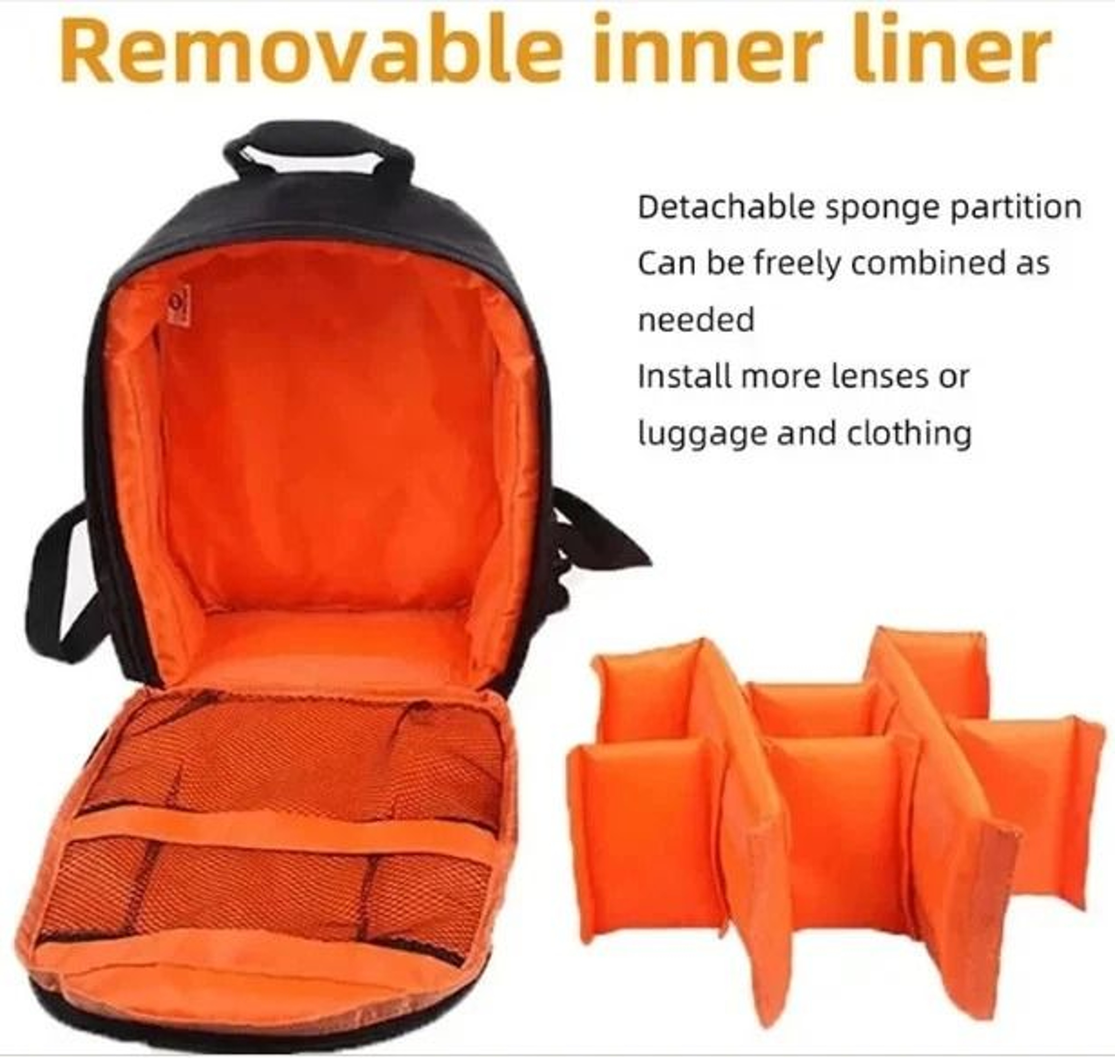 Waterproof Camera Backpack Durable Shoulder Bag Large Capacity For DSLR Lenses And Accessories 2