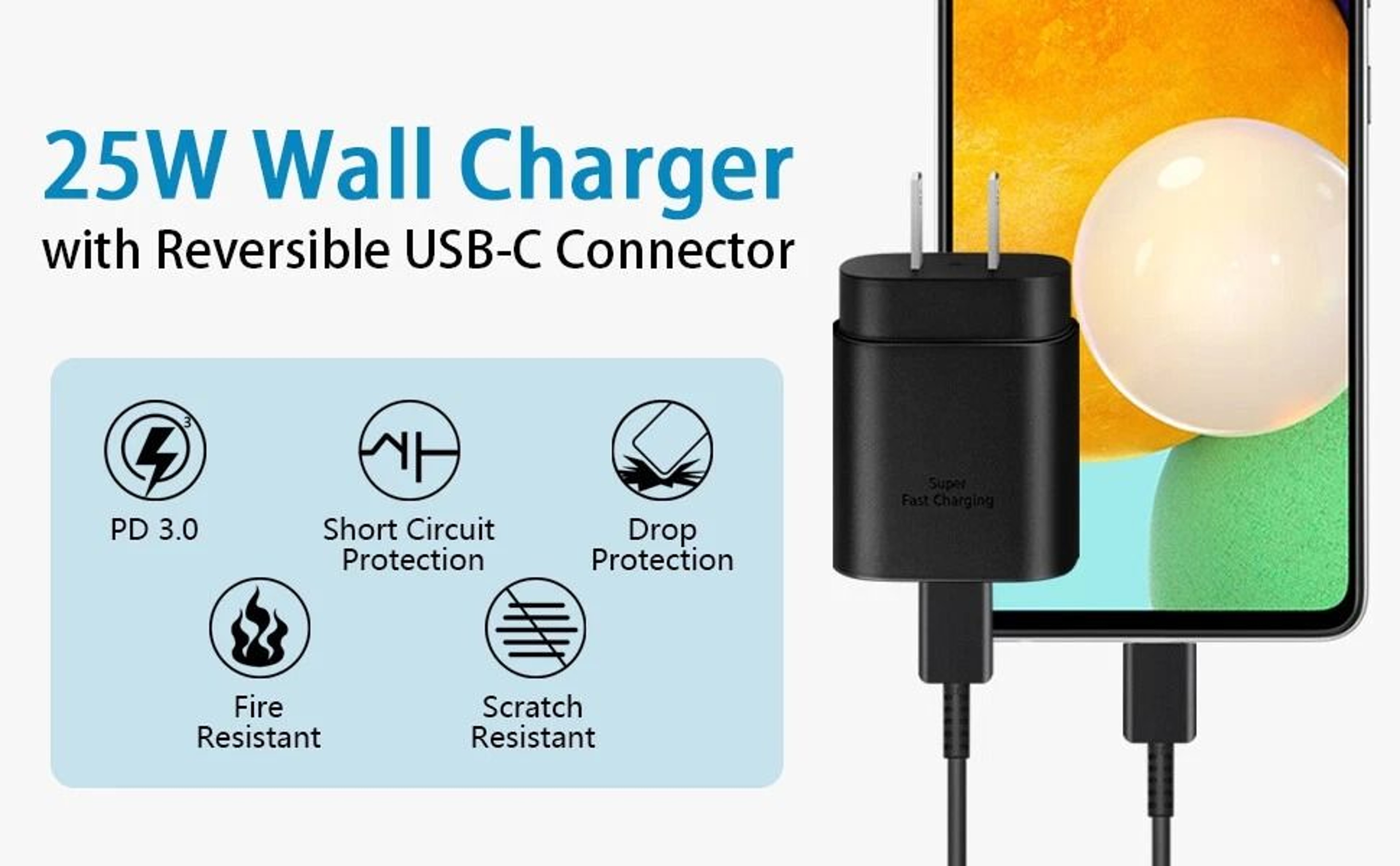 Type USBC Super Fast Wall Charger Cable 8