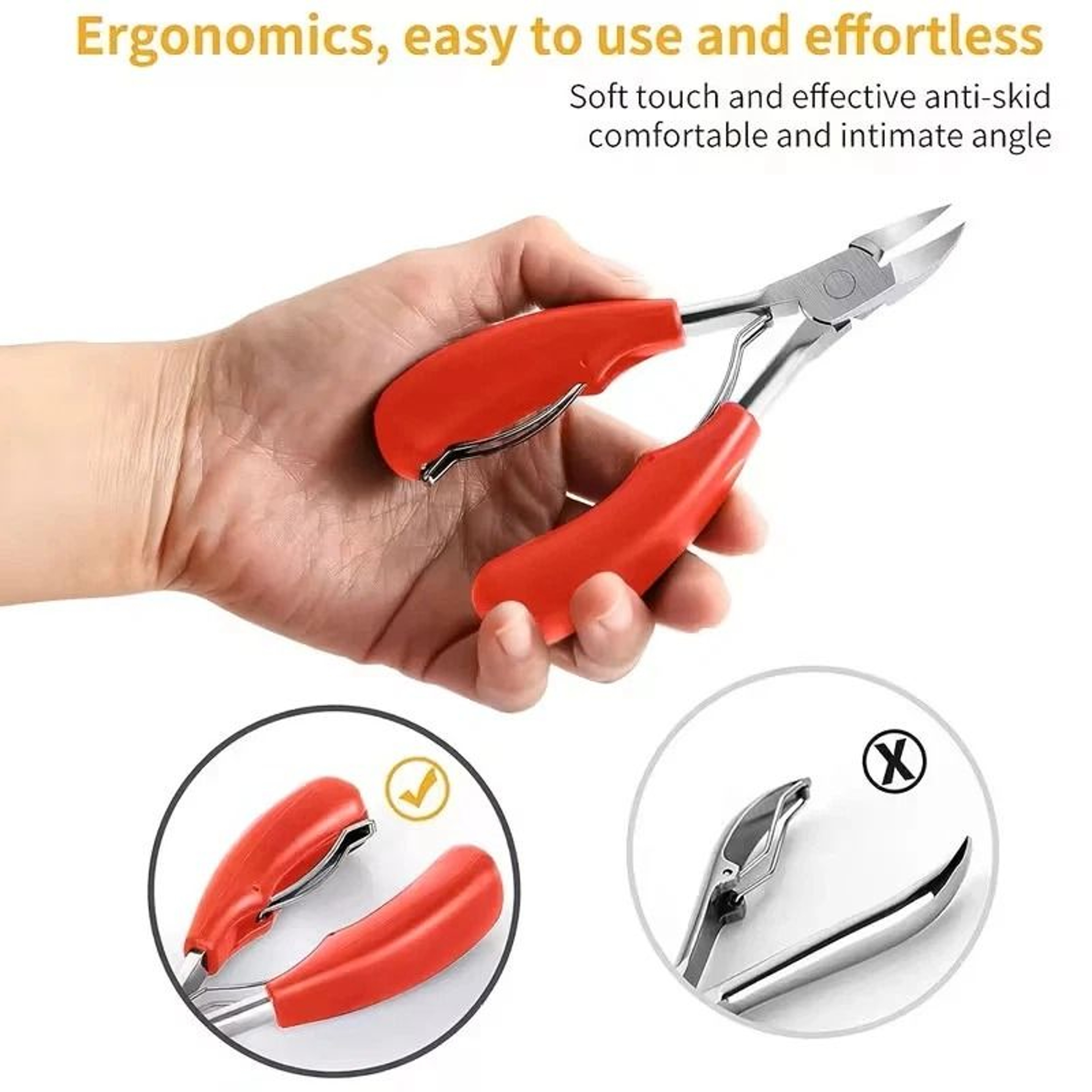 Eagle Beak Toenail Clippers For Thick Ingrown Nails Beveled Scissors 8