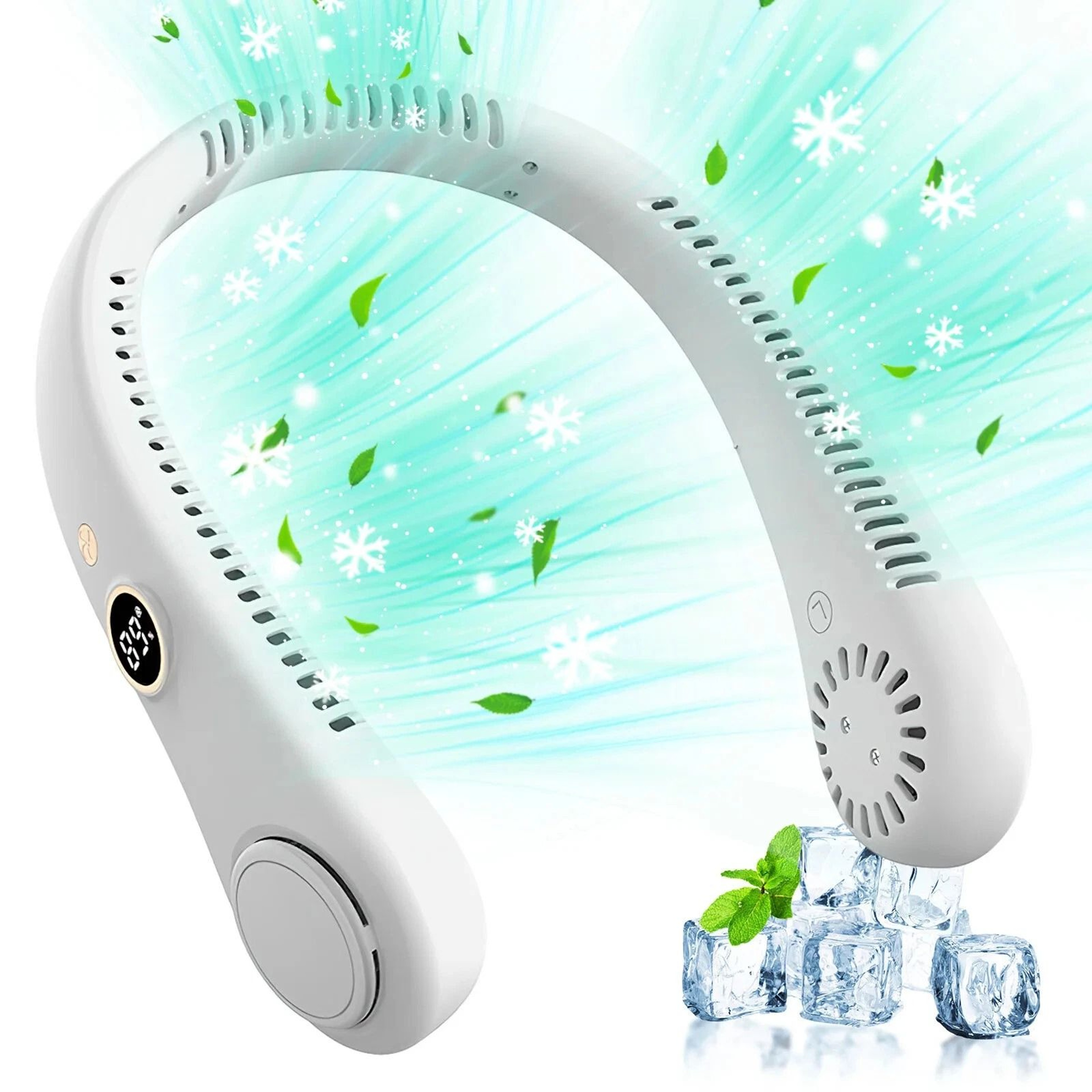 Neck Fan Cooling Air USB Portable Hanging Little Electric Air Cooler 7