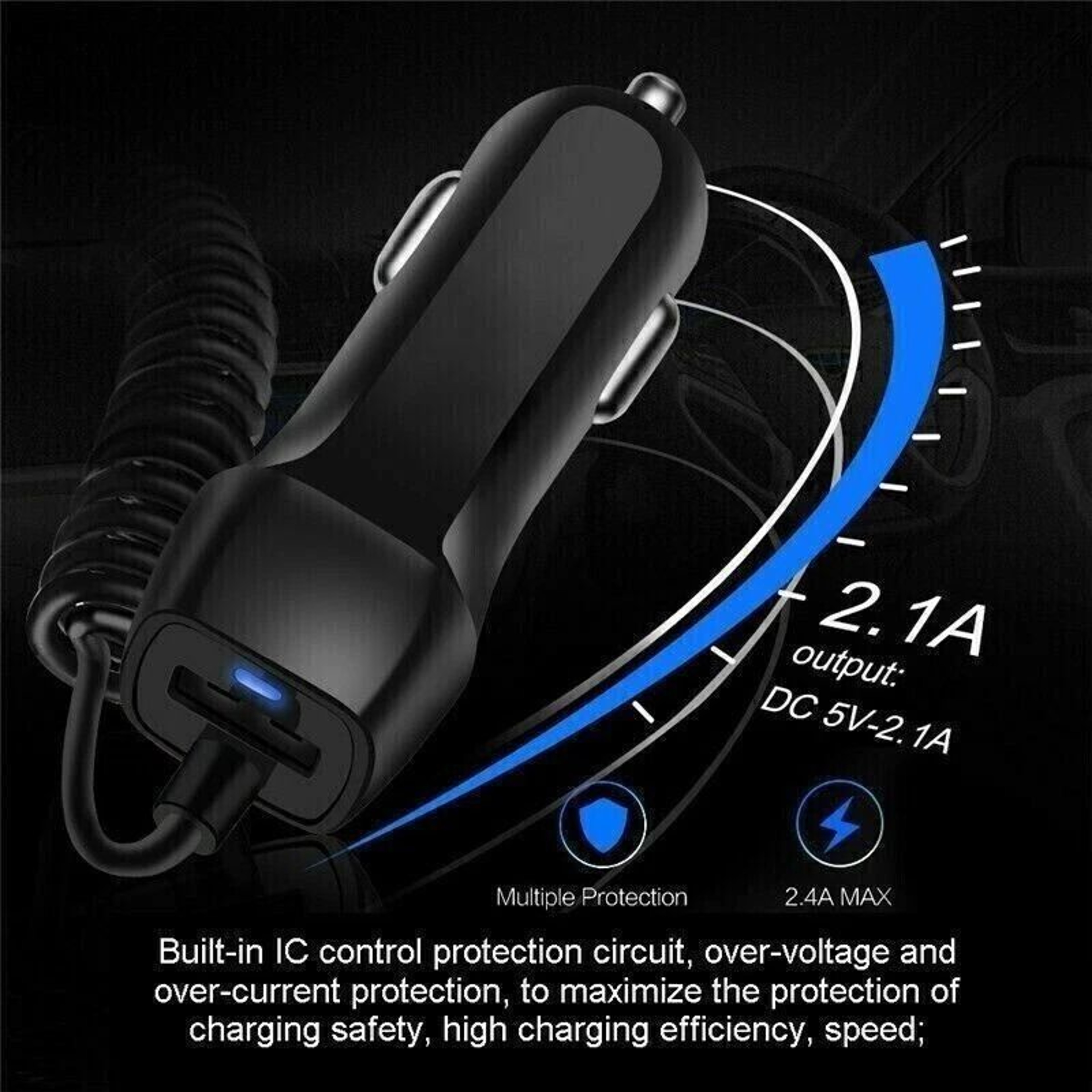 USBC AST Rapid Car Charger Fast Charging For All Devices 4