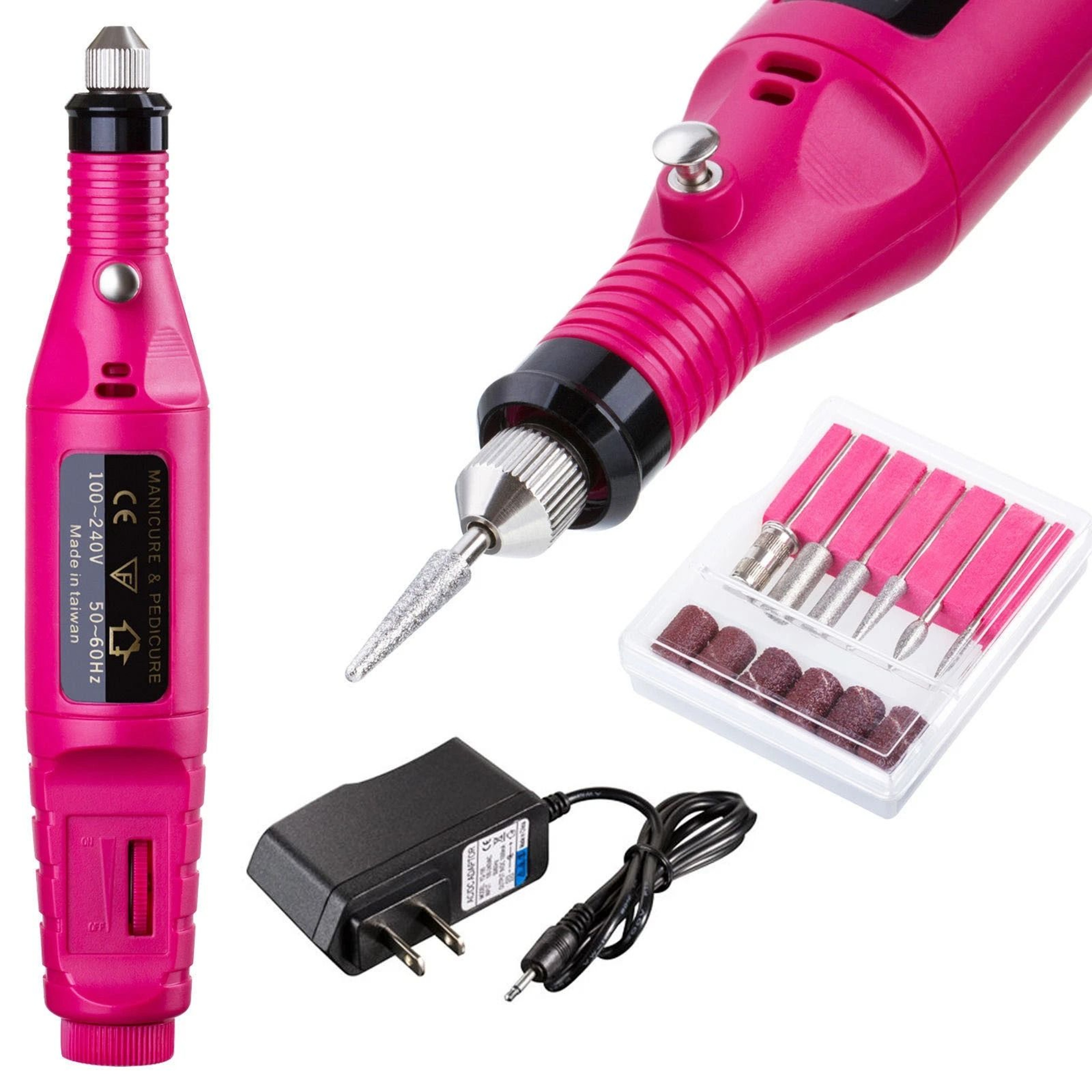 Portable Nail File Drill Kit Electric Acrylic Manicure Pedicure Salon Machine 0