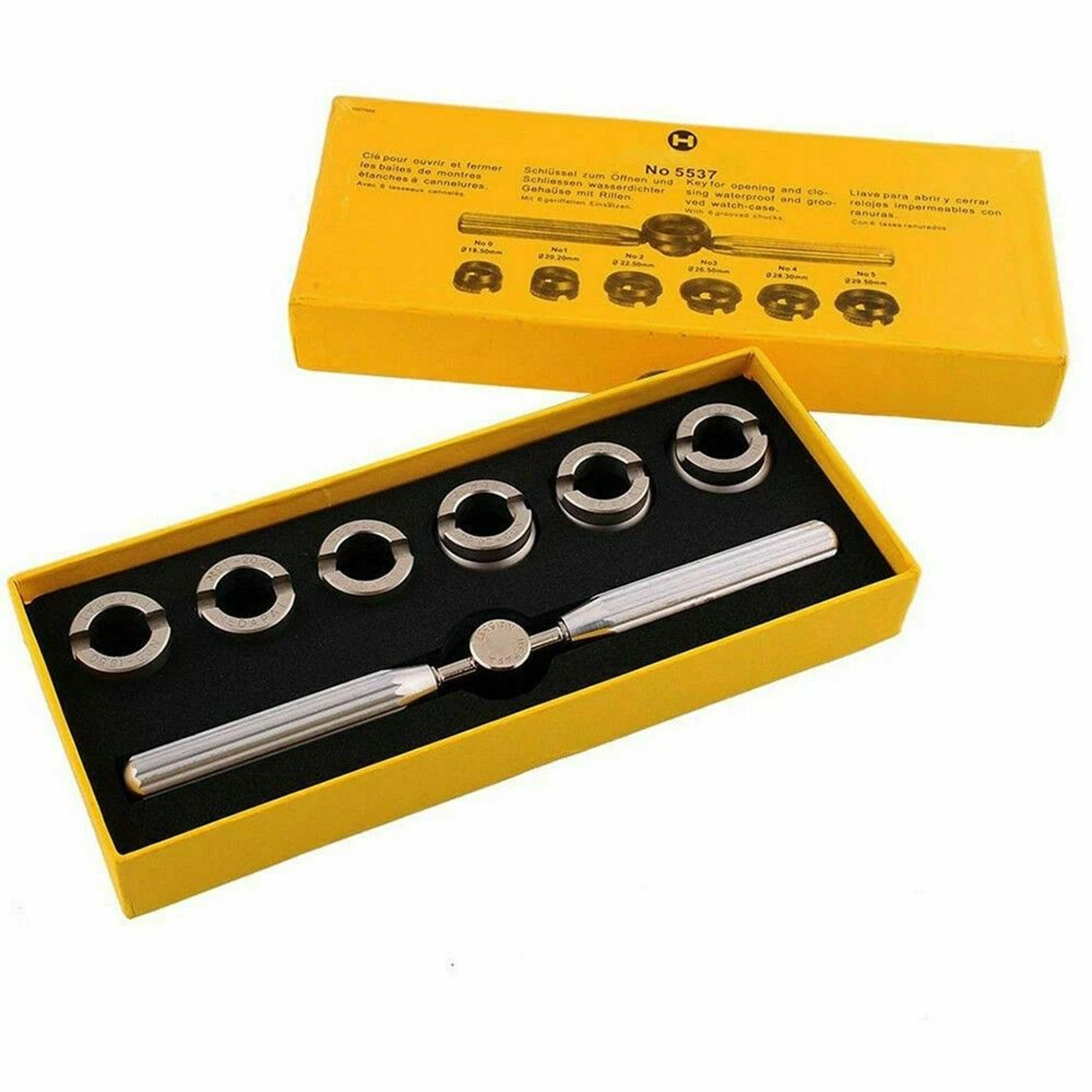 Rolex Tudor Watch Repair Tool Kit Silver Metal Back Case Opener Fast 8