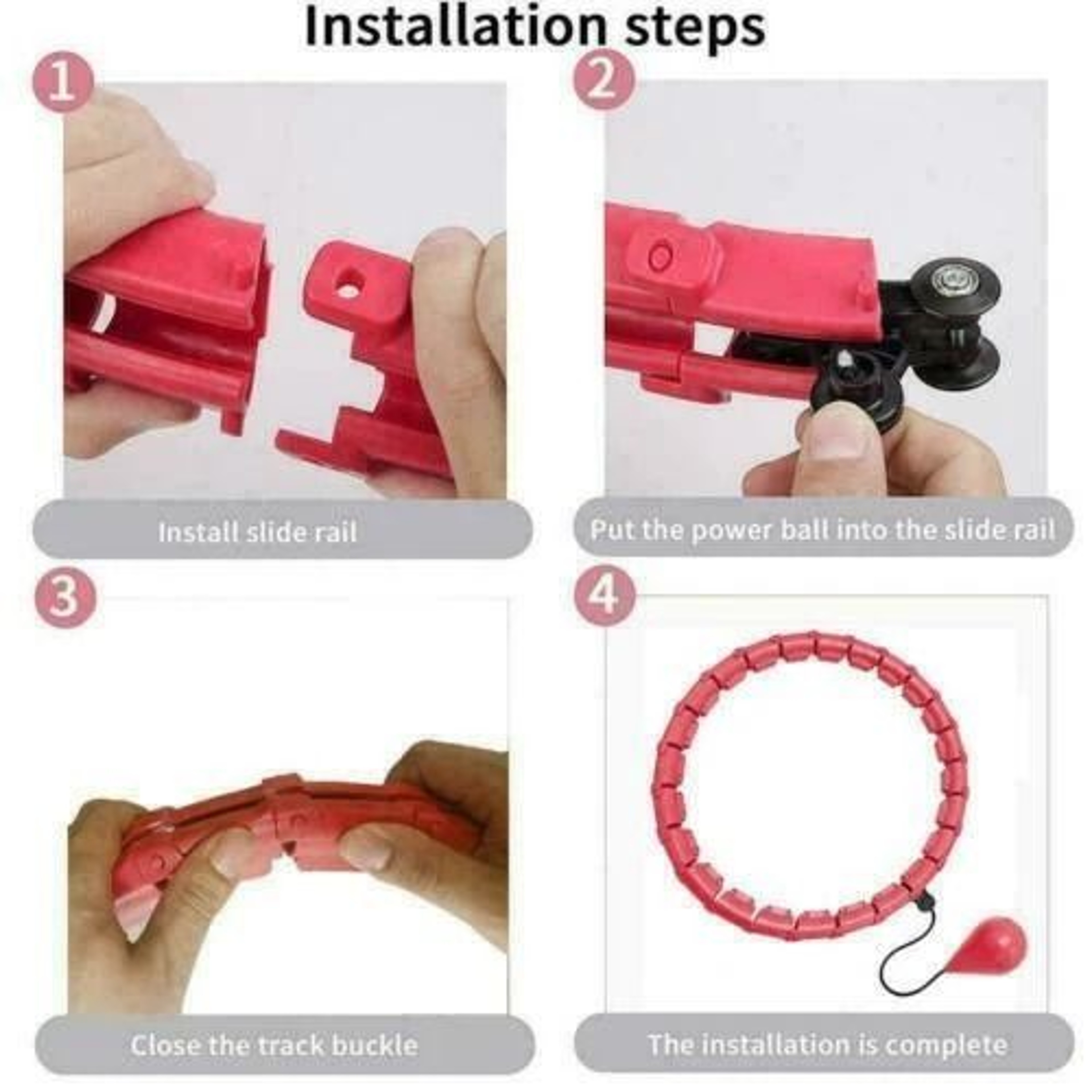 Weighted Fitness Hoola Hoop For Adults Custom Knots Smart Hula Thin Waist Weight Loss 5
