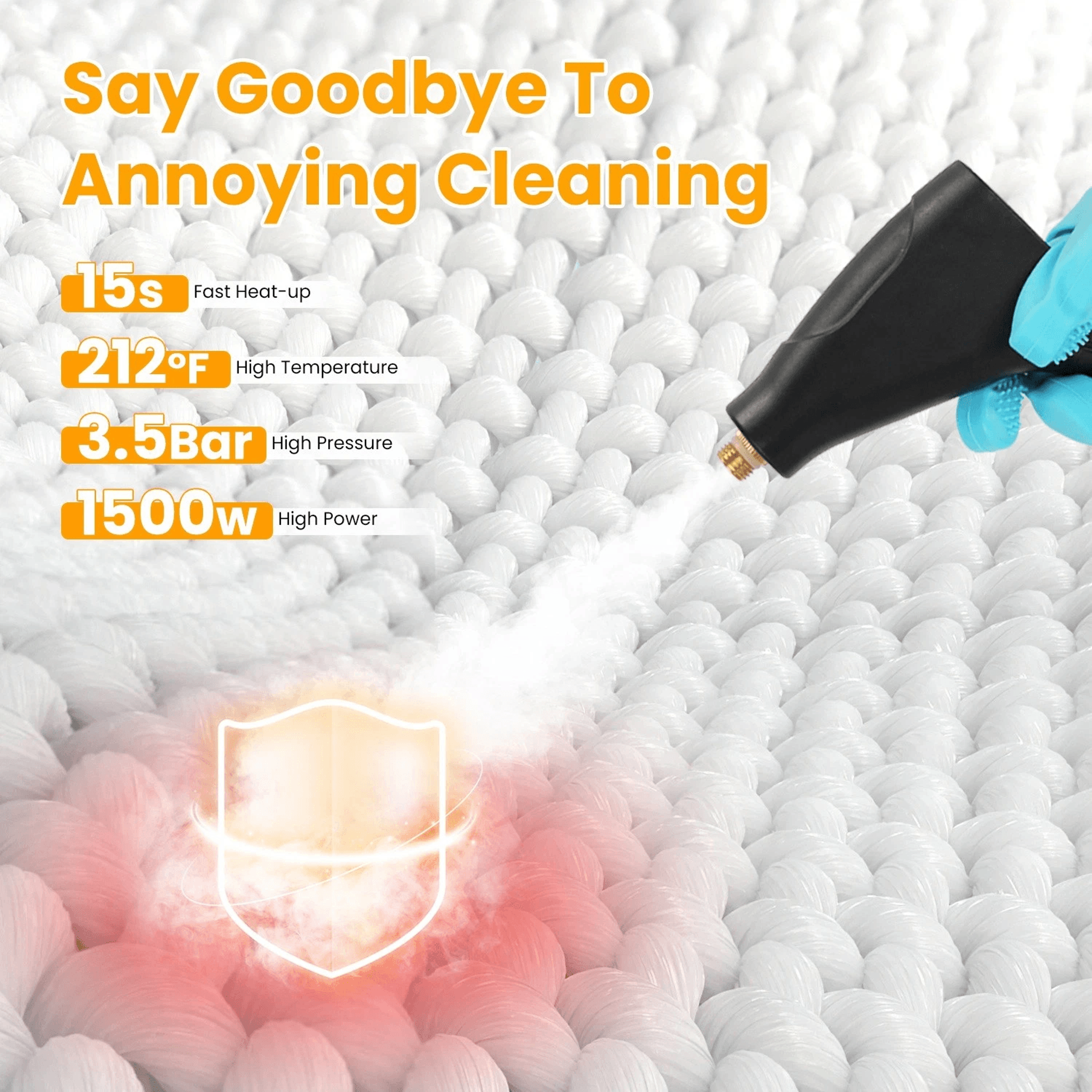 High Temperature Pressure Cleaner Portable Steamer Cleaner For Effective Floor Cleaning 1