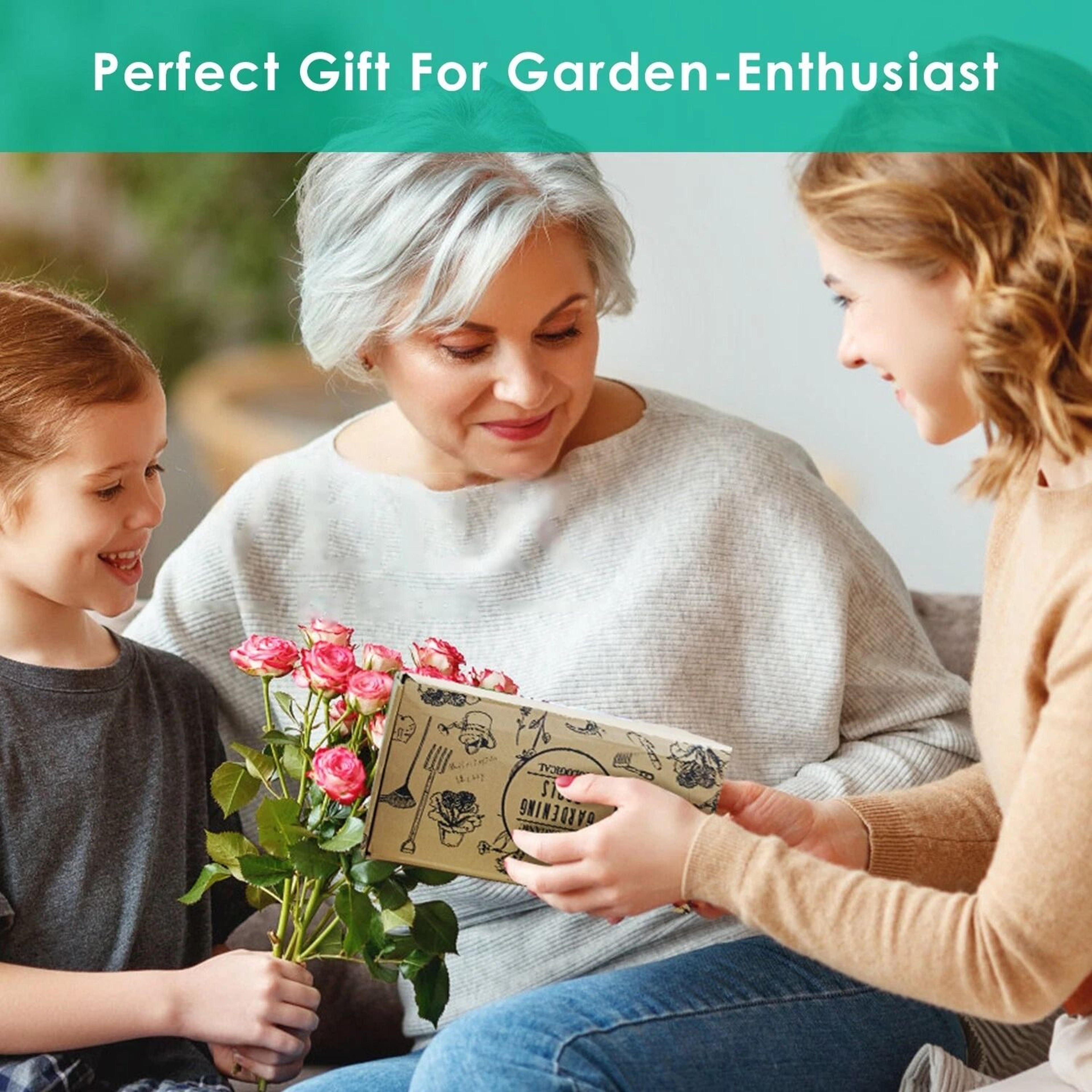 Gardening Hand Tools Garden Tool Kit Aluminum Alloy Durable Plant Gardening Tools 7