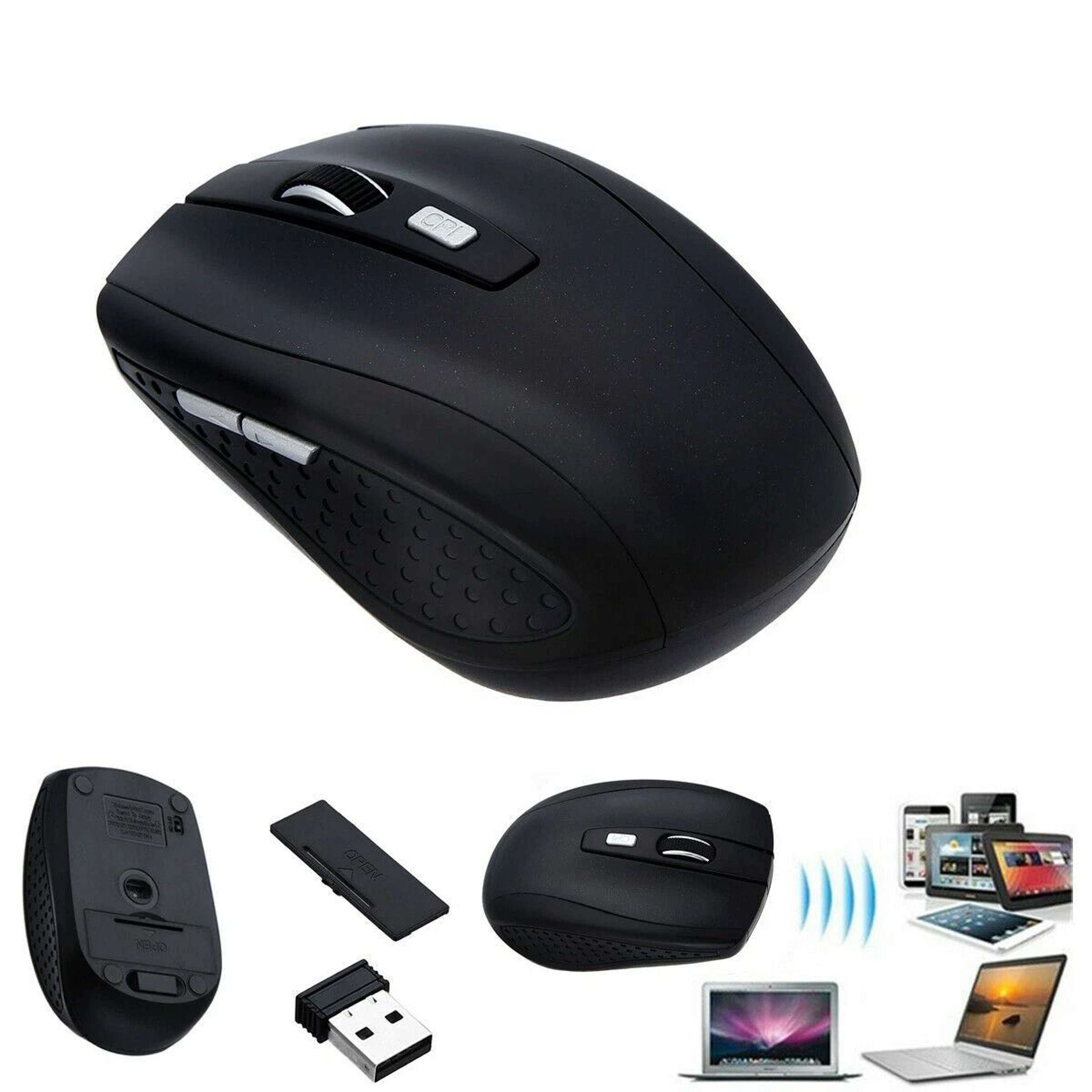 Wireless Optical Gaming Mouse Cordless Mice  USB Receiver For PC Laptop Lightweight And Responsive 8