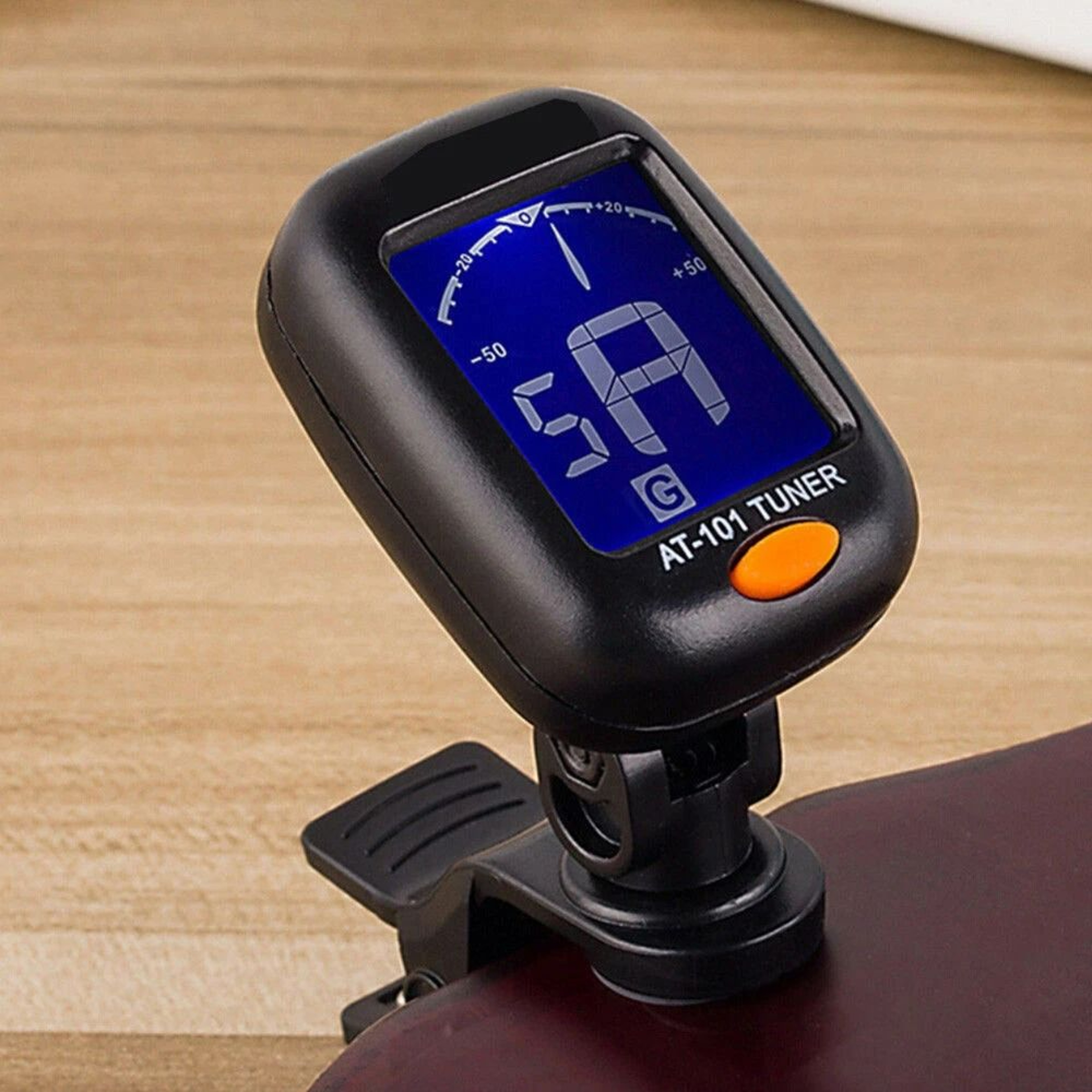 ClipOn Electric Tuner For Bass Guitar Ukulele Violin  Digital Chromatic LCD Display Perfect For Mus 0