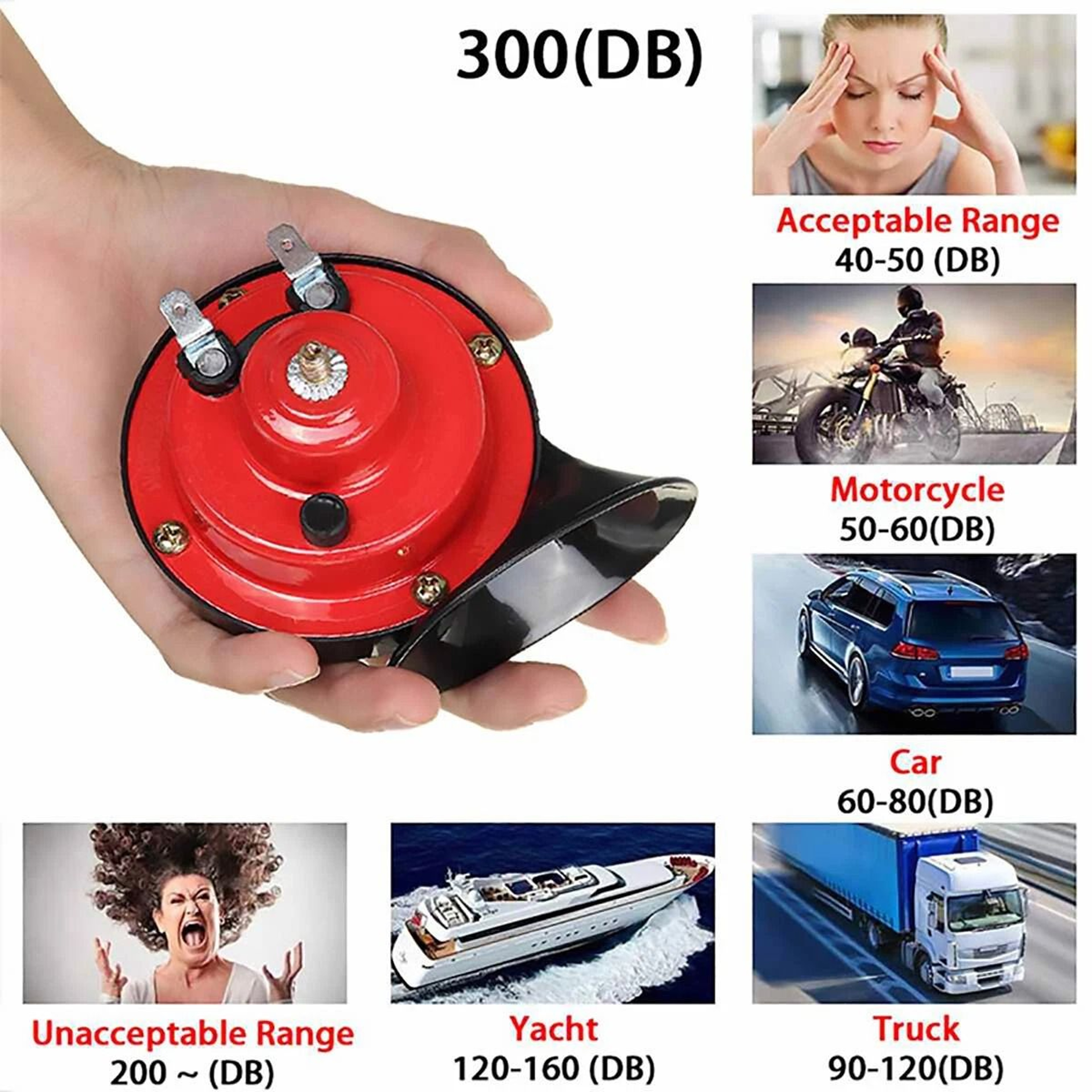 Tricycle Truck Whistle Waterproof Super Loud 12V Train Horn  HeavyDuty Horn For Trucks  Vehicles 2