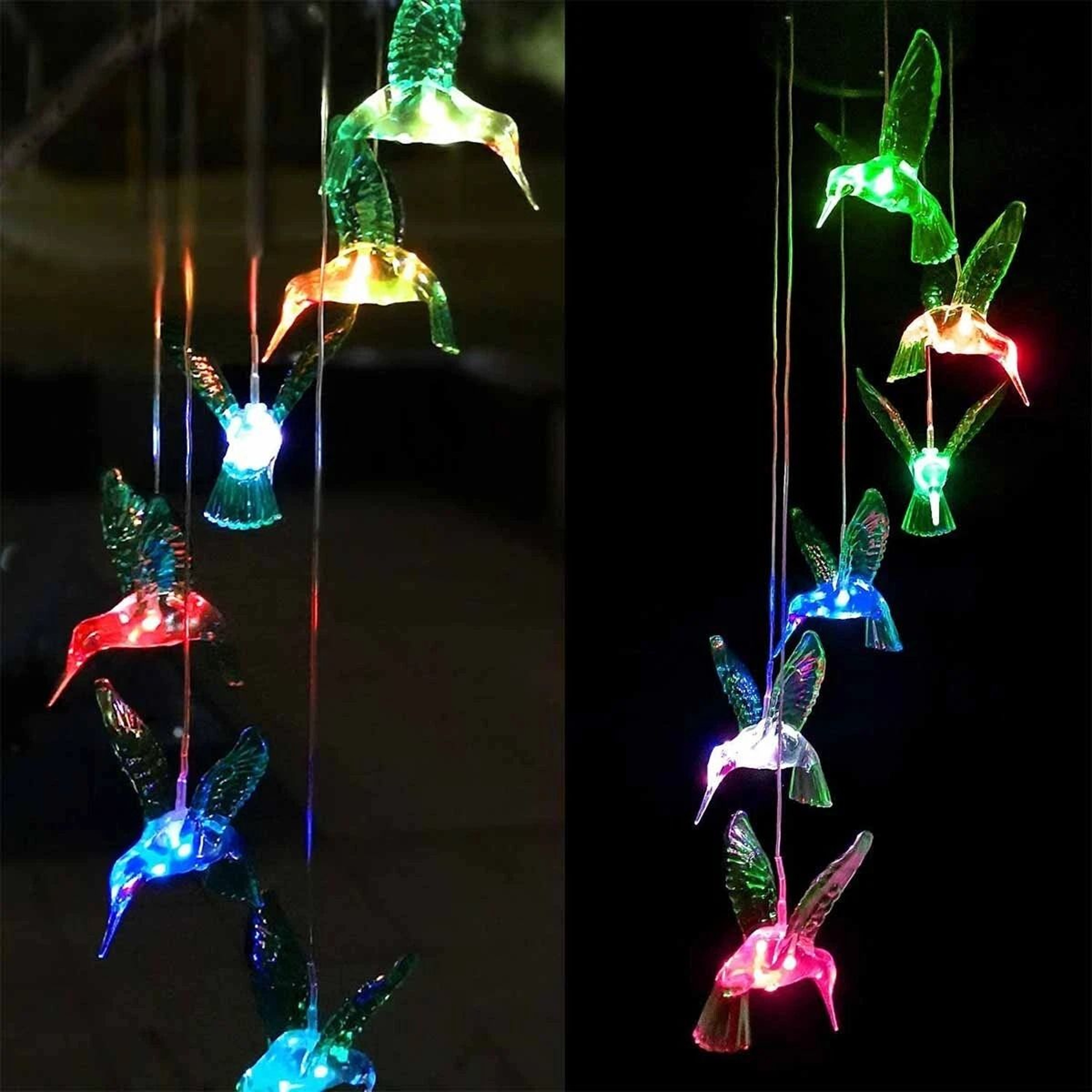 Retro Hummingbird Wind Chimes Outdoor Wind Bell For Home Garden Patio Decoration 1