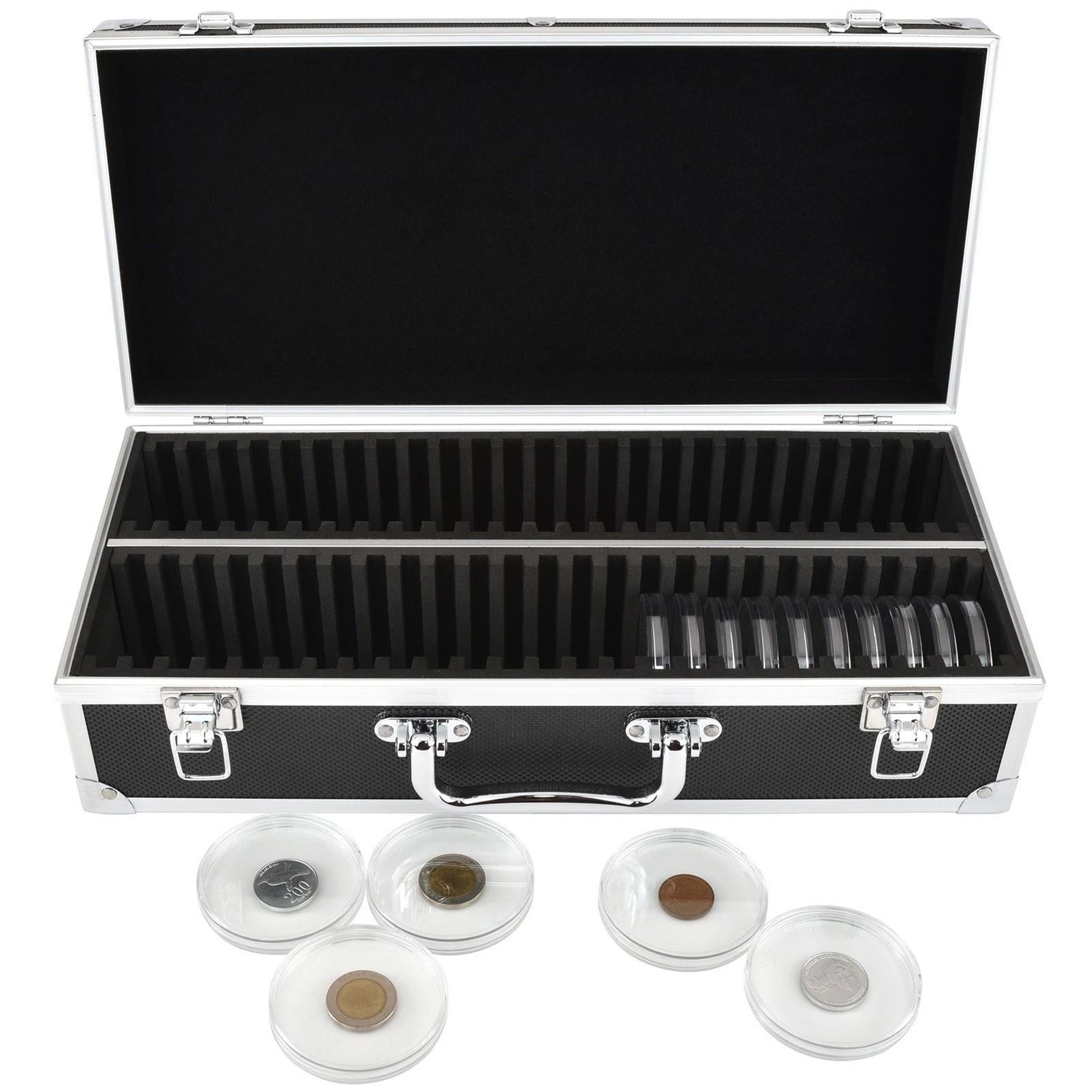 Coin Storage Case For PCGS NGC ANACS Slabs Aluminum Display Box 2