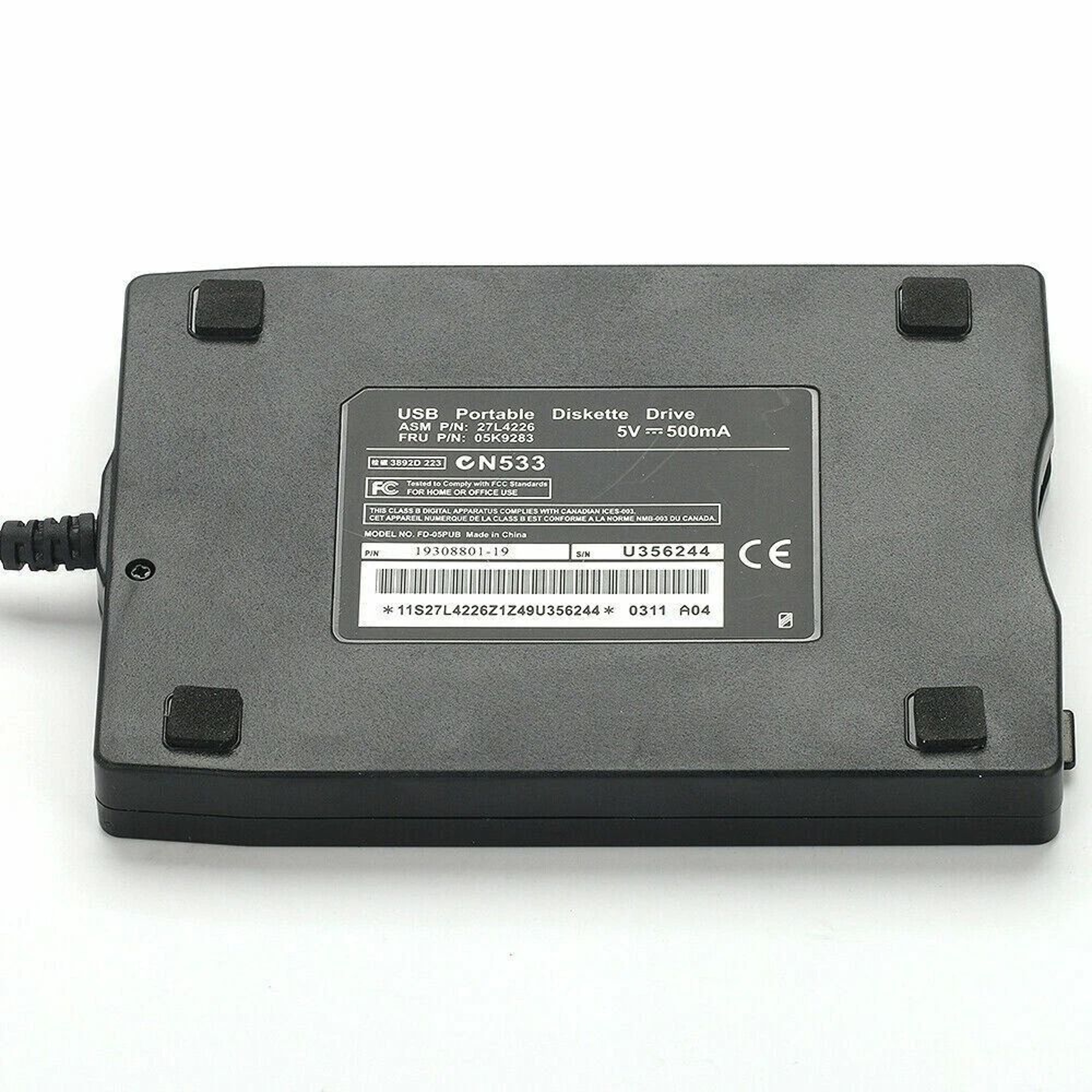 USB External Floppy Disk Drive Data Storage For Laptop PC 3