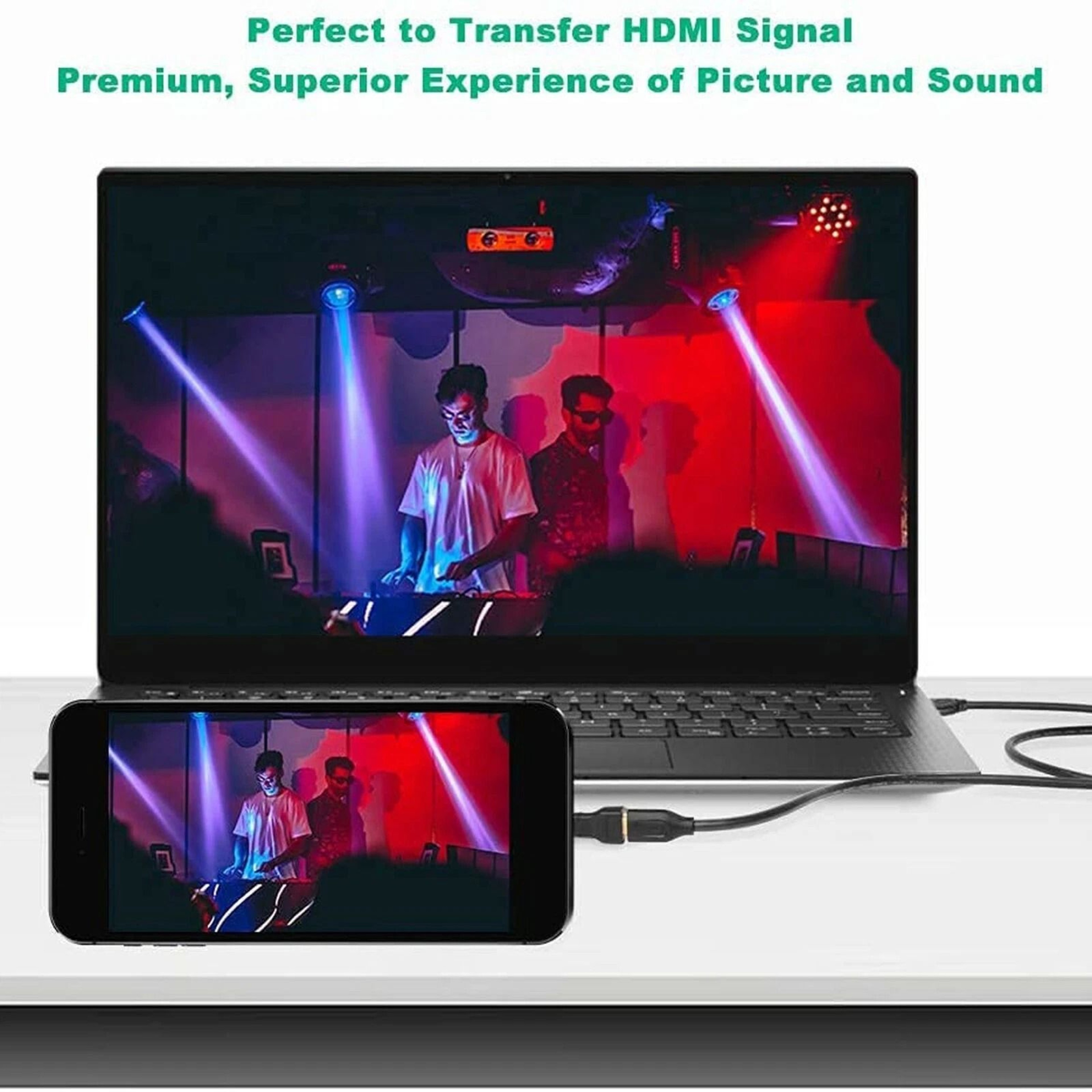HDMI Type A Female To Micro HDMI Type D Male Plated Adapter Converter Connector For Seamless Device 2