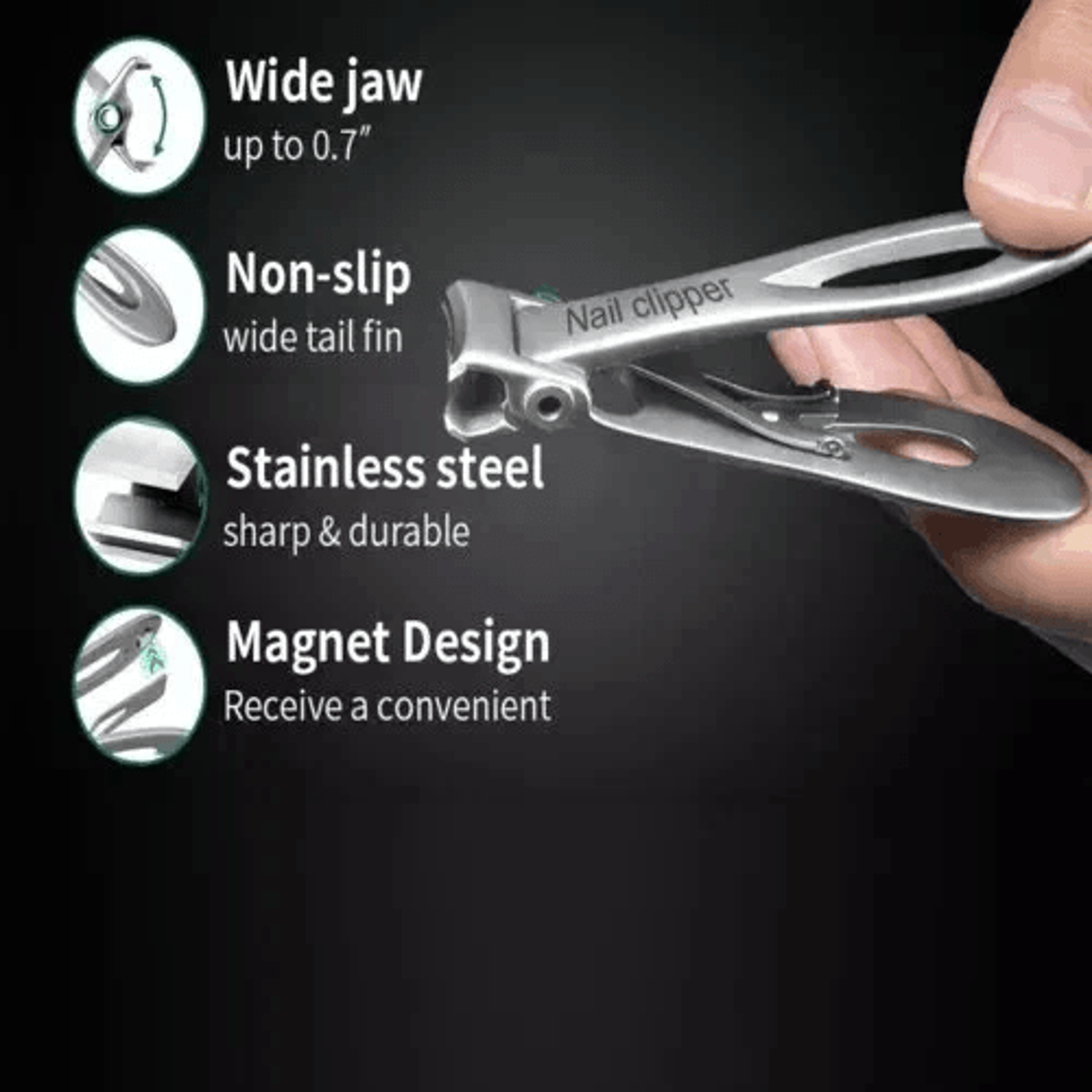 Extra Large Toe Nail Clippers For Thick Nails Stainless Professional Heavy Duty Clippers Precision  4