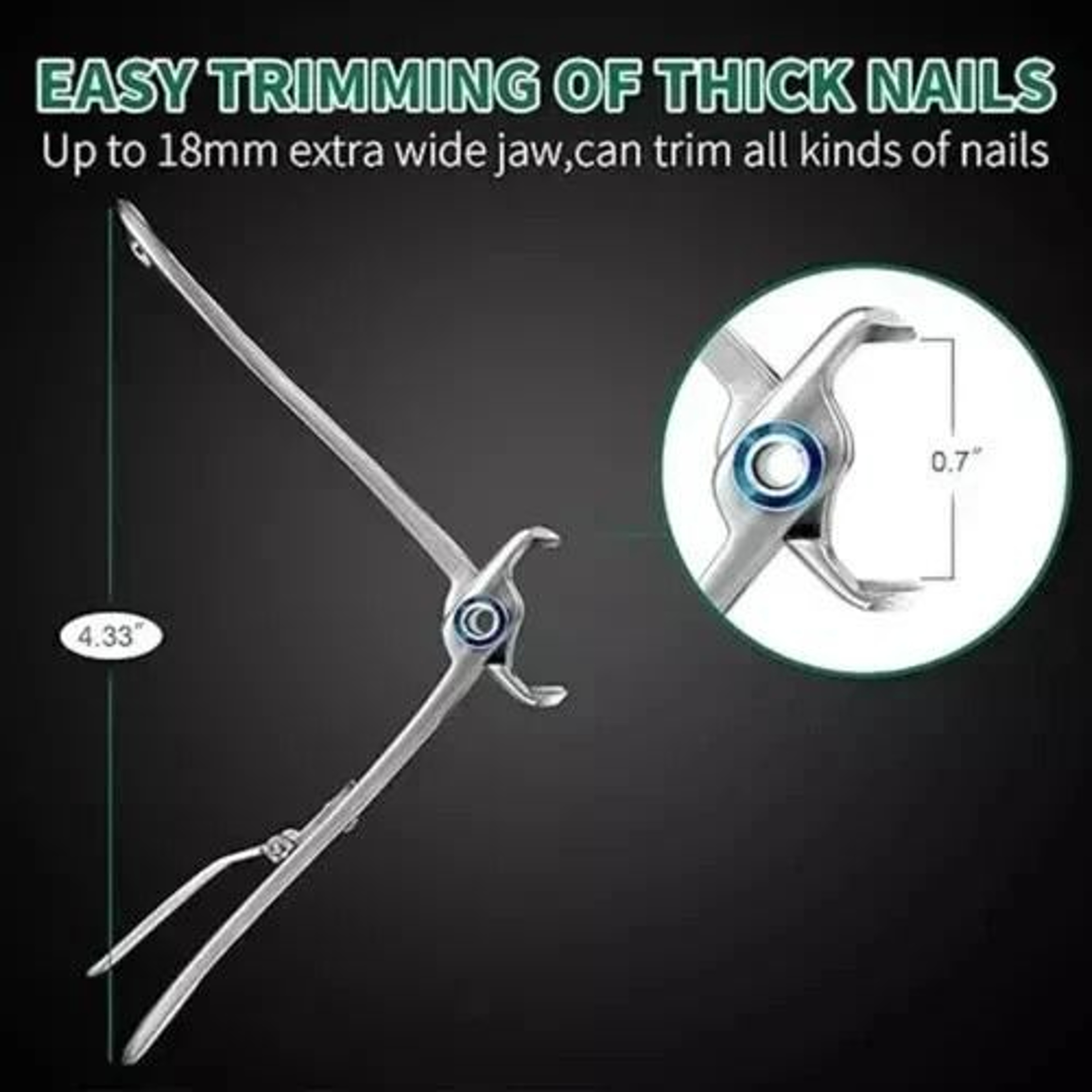 Extra Large Toe Nail Clippers For Thick Nails Stainless Professional Heavy Duty Clippers Precision  5