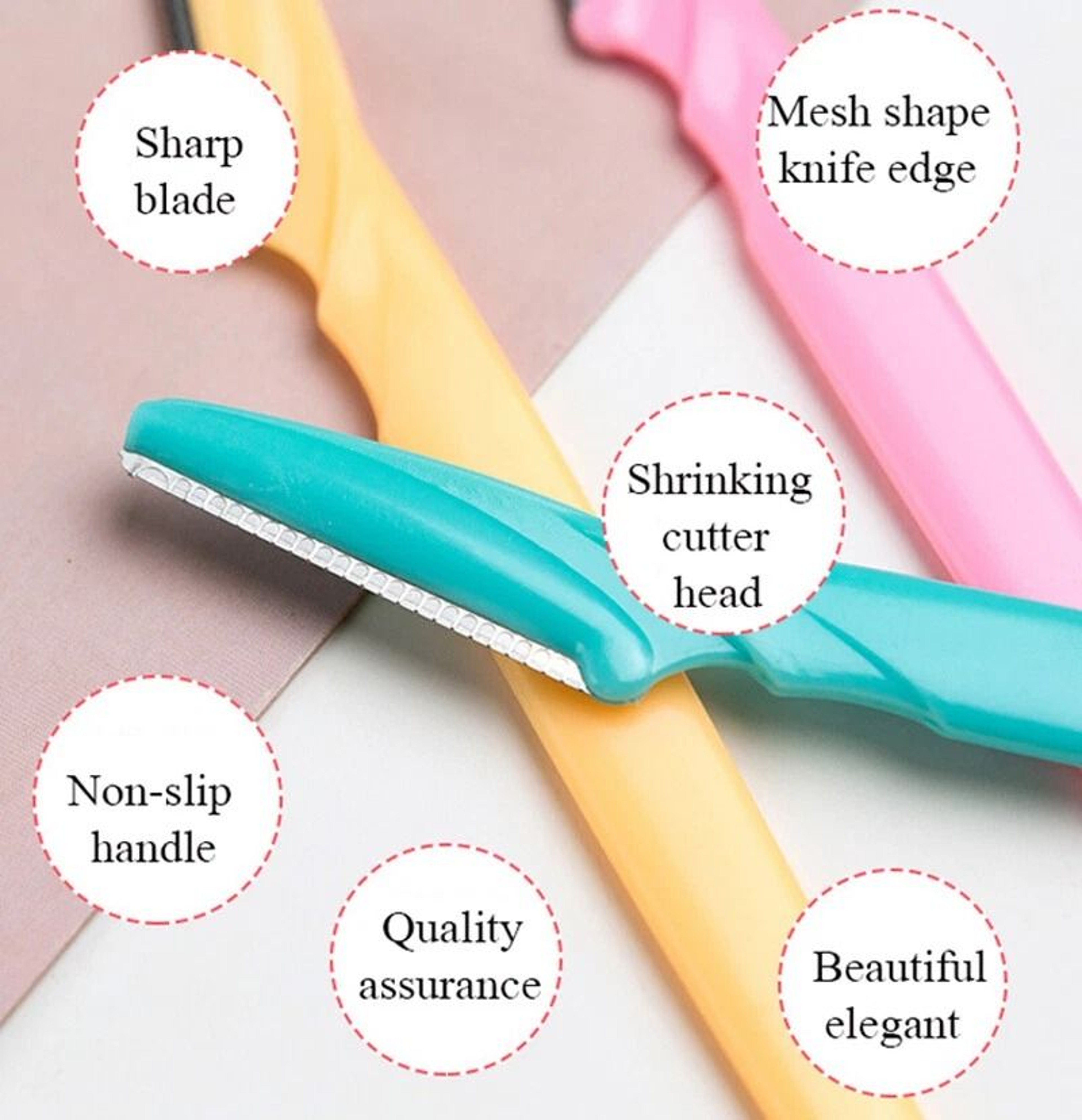 Blade Face Hair Trimmer Eyebrow Razor Shaver Dermaplaning Tool For Makeup Beauty And Skin Care 5
