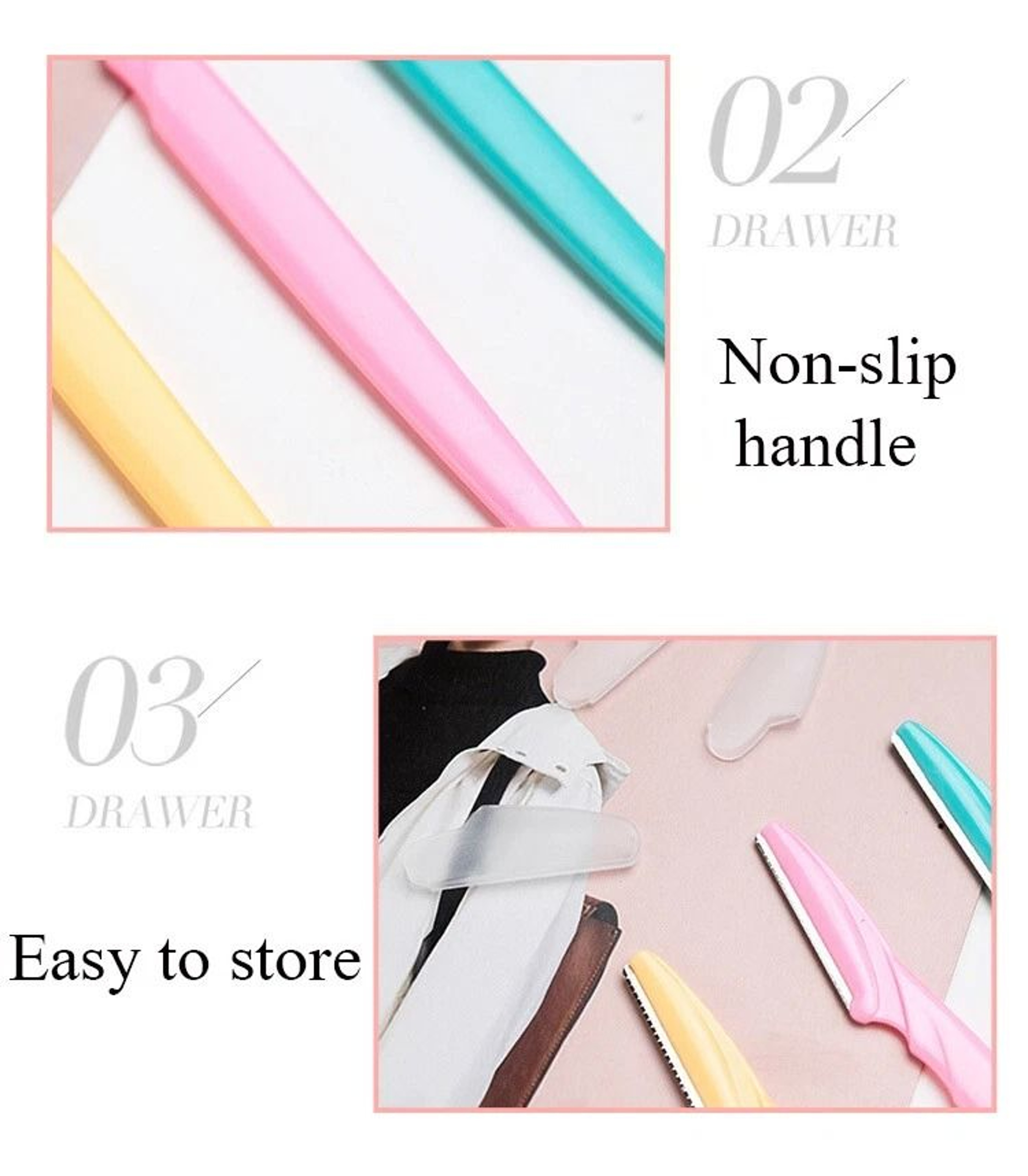 Blade Face Hair Trimmer Eyebrow Razor Shaver Dermaplaning Tool For Makeup Beauty And Skin Care 7