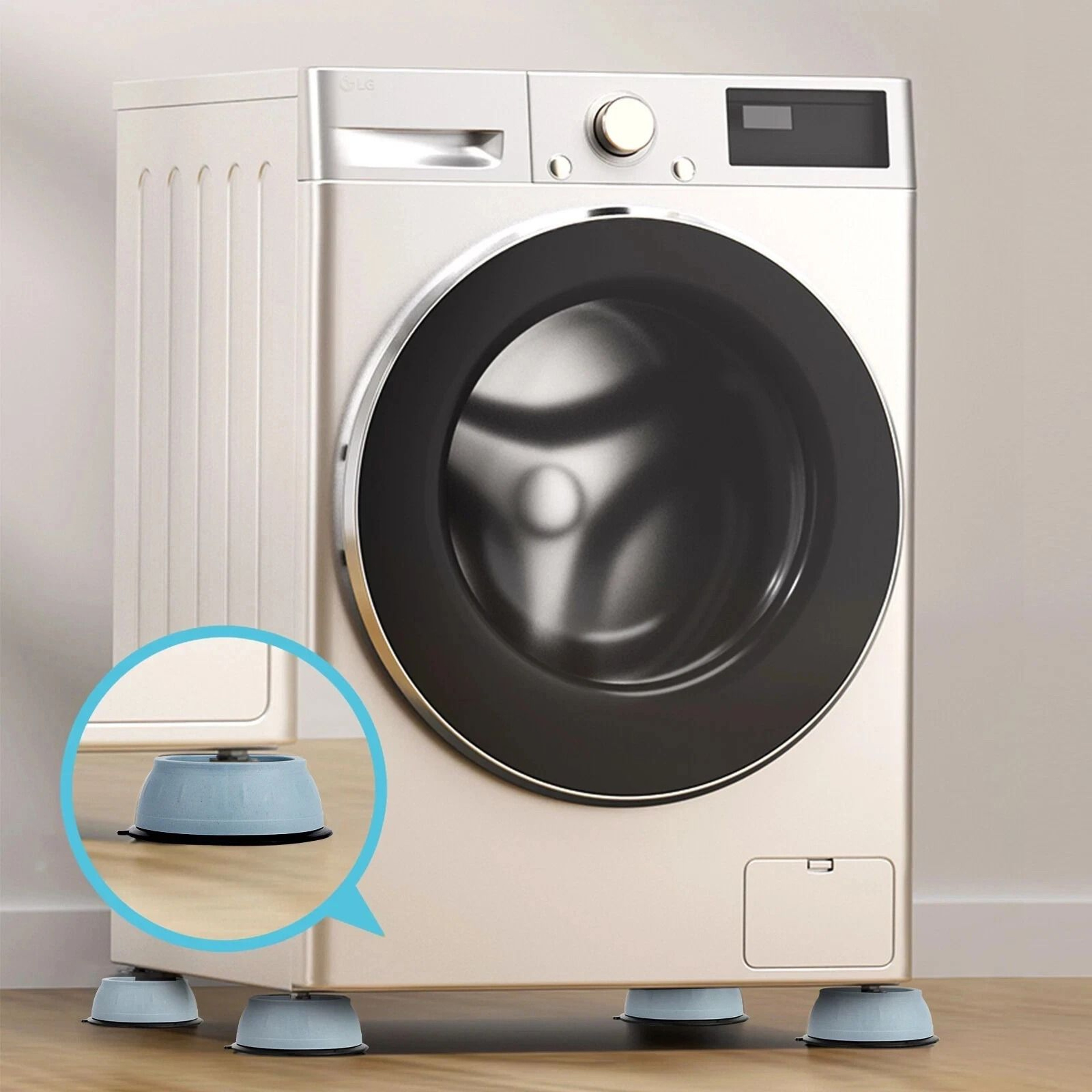 AntiSlip Rubber Feet Base Pads Anti Vibration Washing Machine Mats Support For Smooth Operation 0