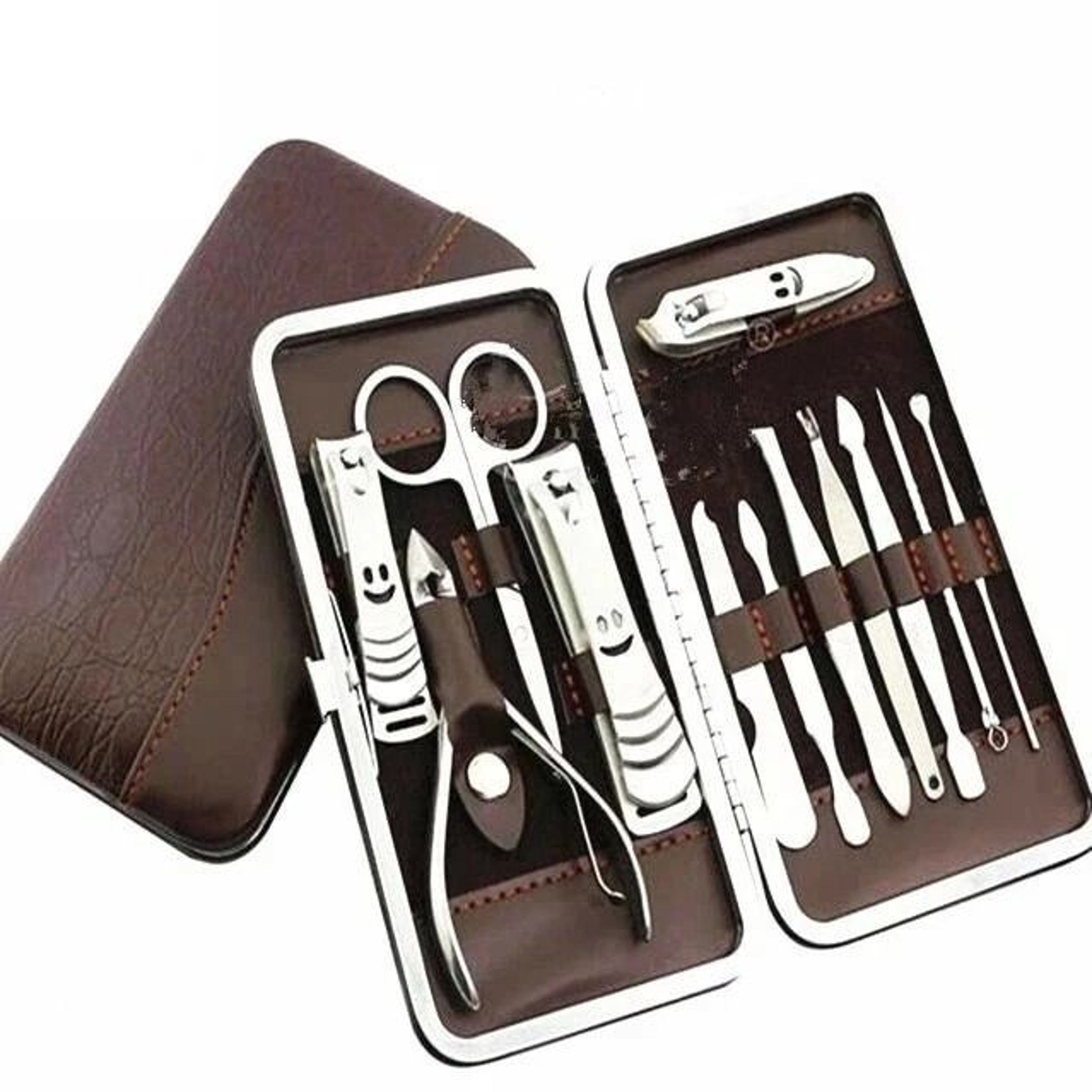 Nail Clippers Cleaner Pedicure Manicure Set Cuticle Grooming Kit Complete Tool Case For Nails 6