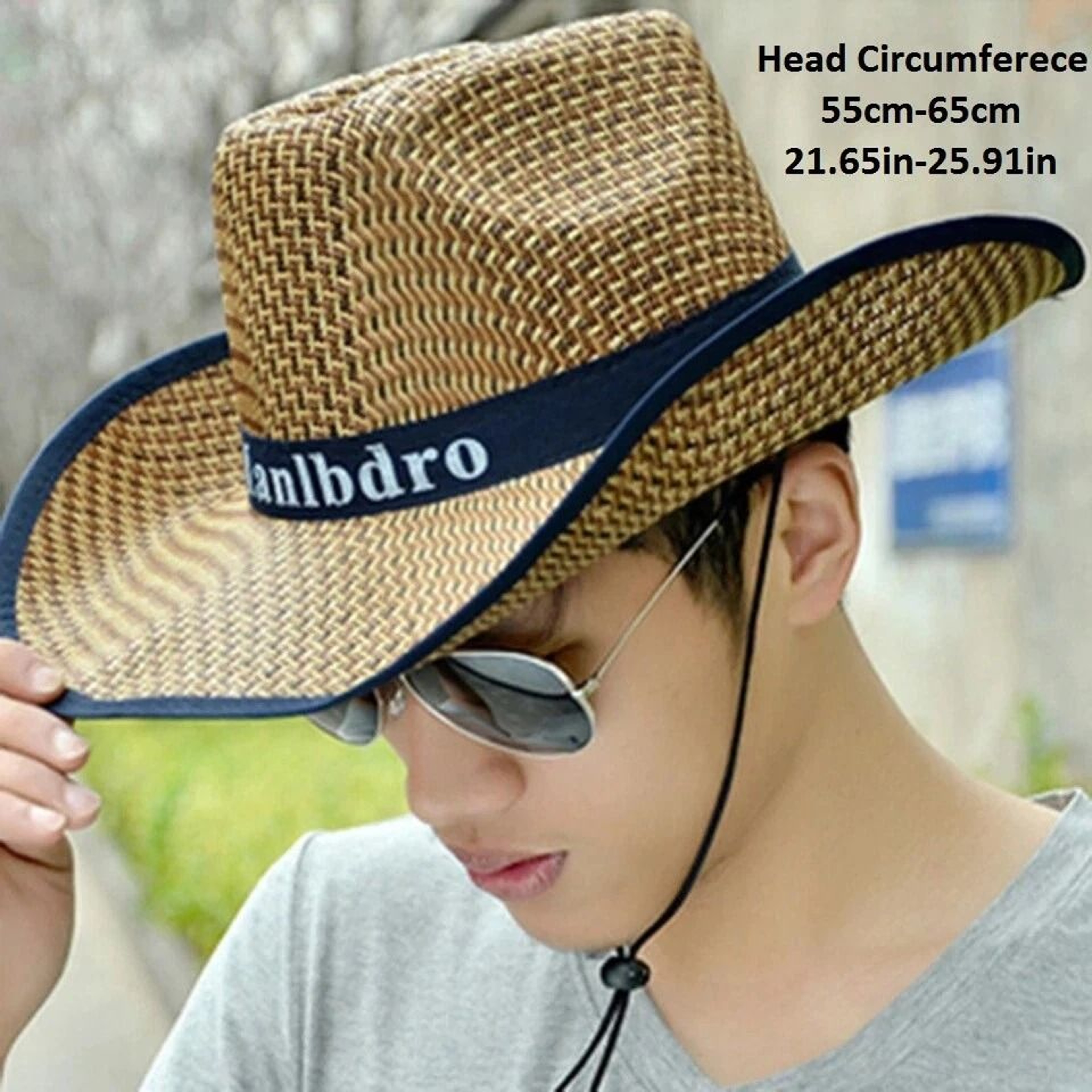 Braided Sunhat Cowboy Hat For Man And Women Summer Straw Hat For Beach And Outdoor Activities Styli 1